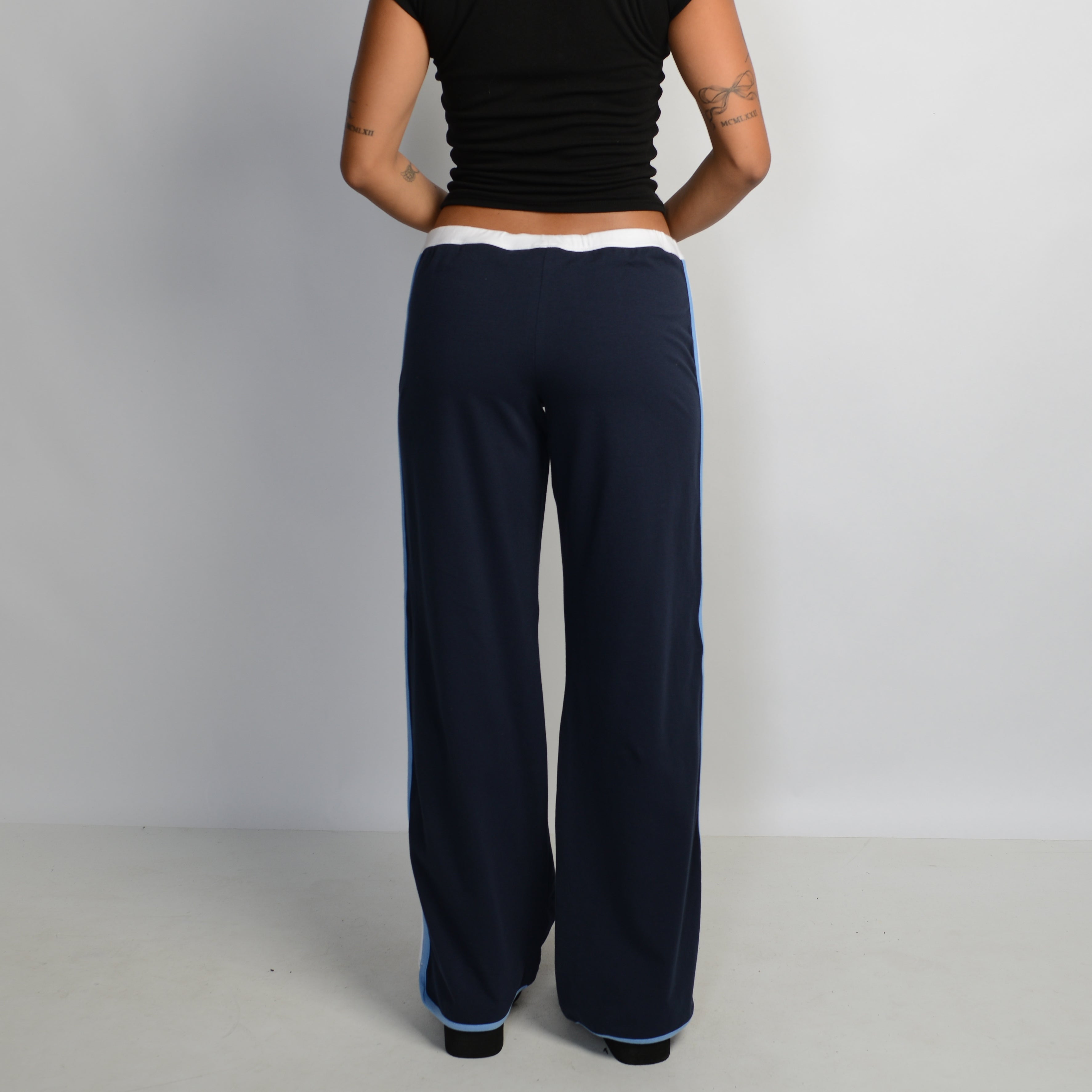 NAVY FLARE LOUNGE PANTS