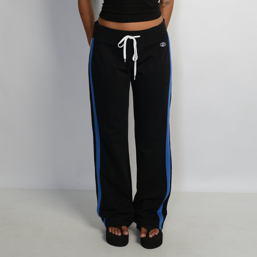 BLACK COTTON LOUNGE PANTS