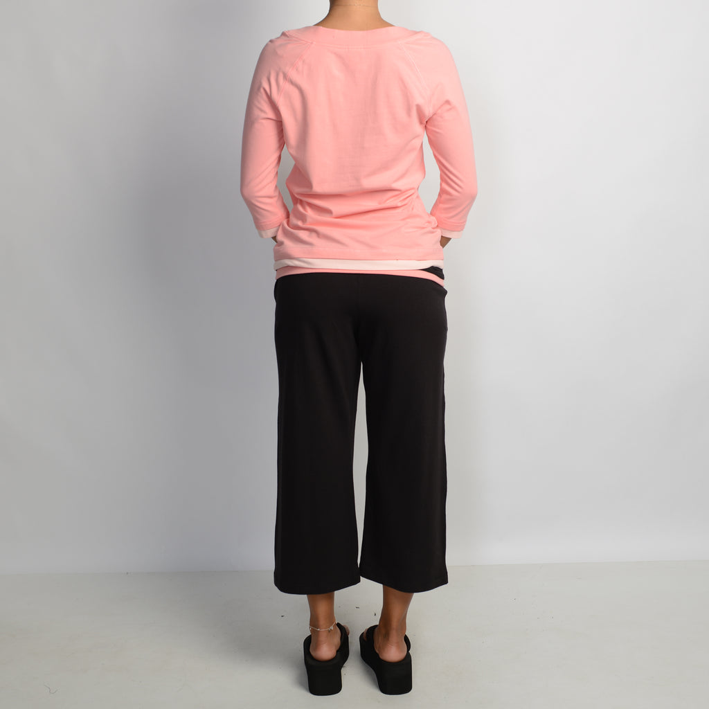 PINK CONTRAST MATCHING SET