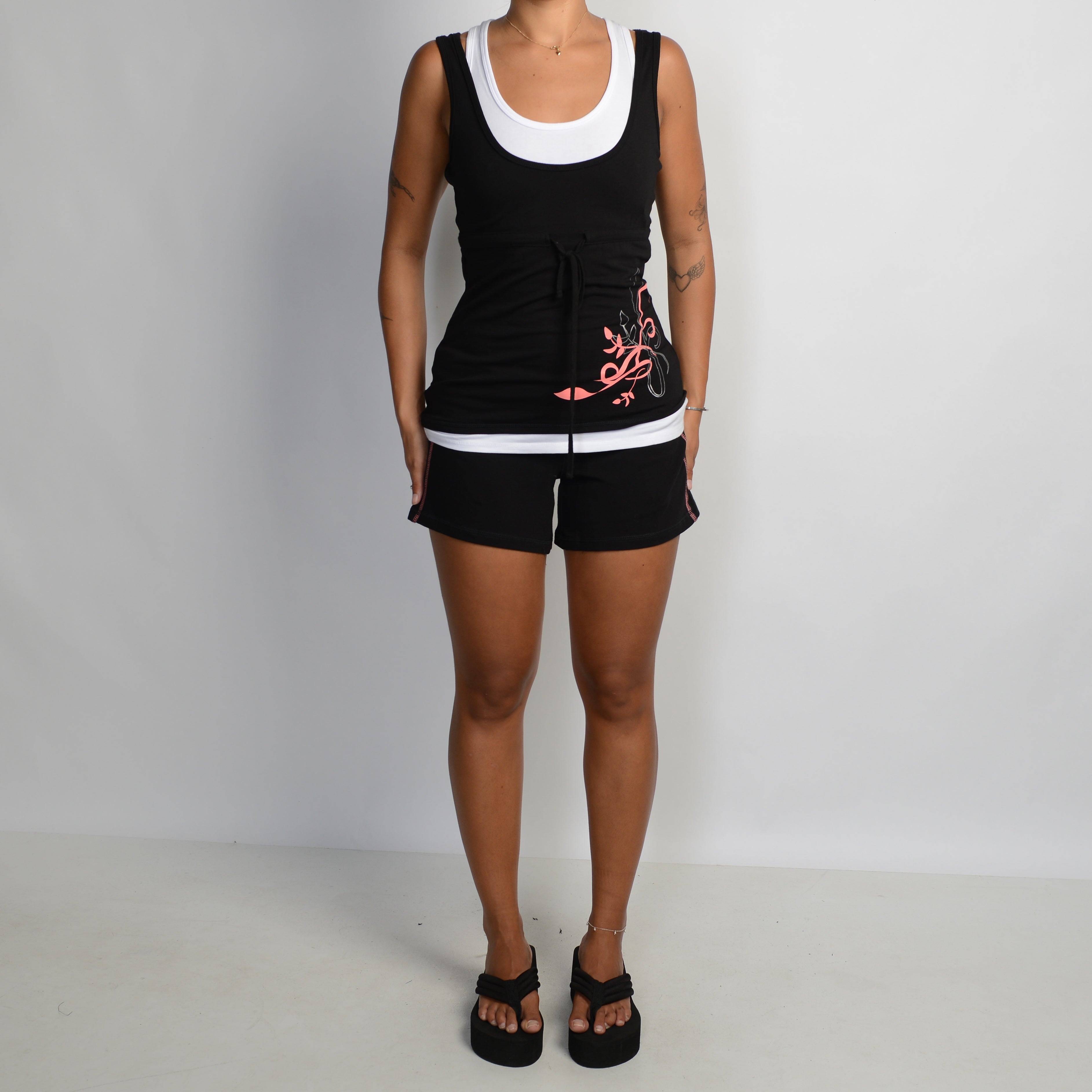 PINK CONTRAST MATCHING SET