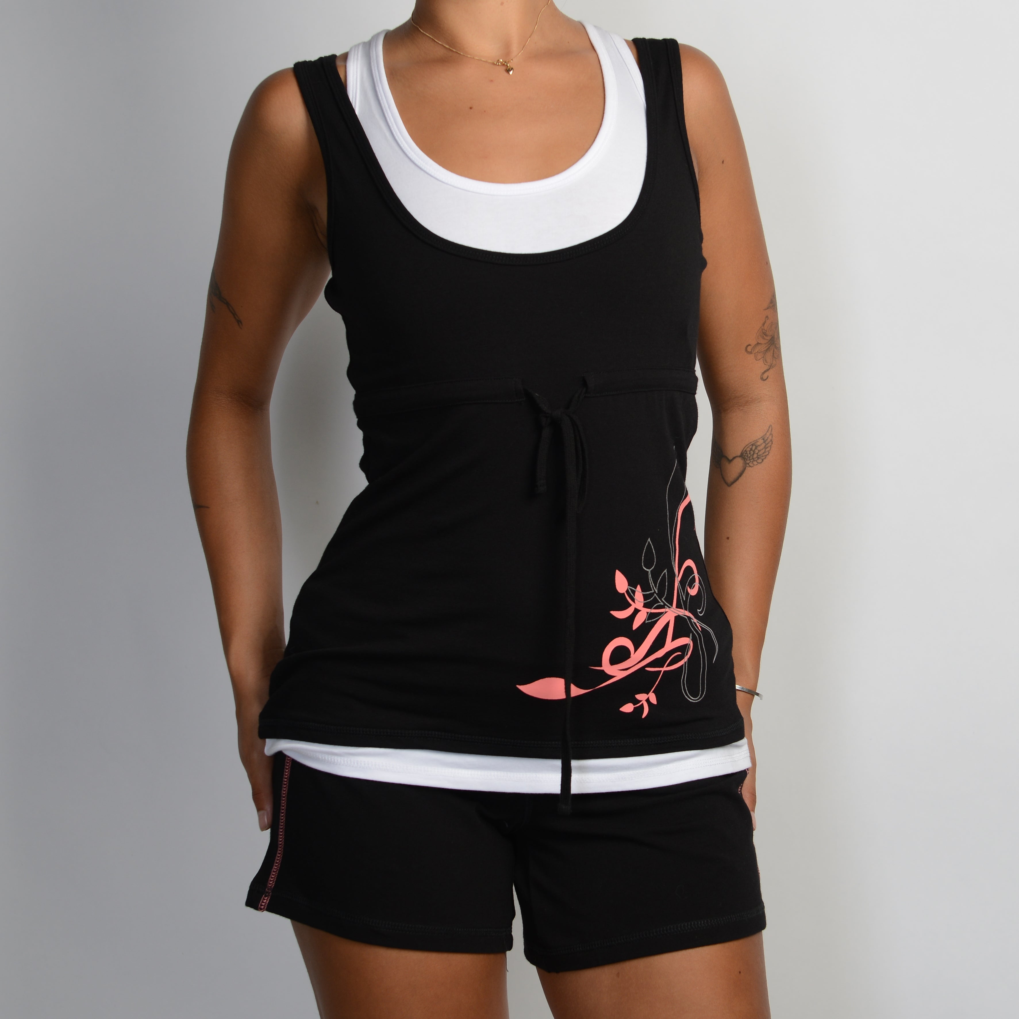 PINK CONTRAST MATCHING SET