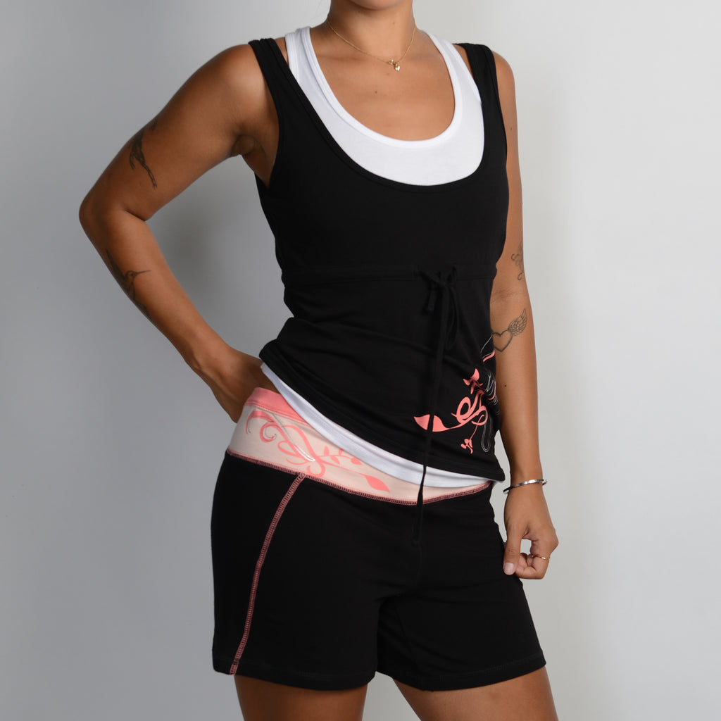 PINK CONTRAST MATCHING SET