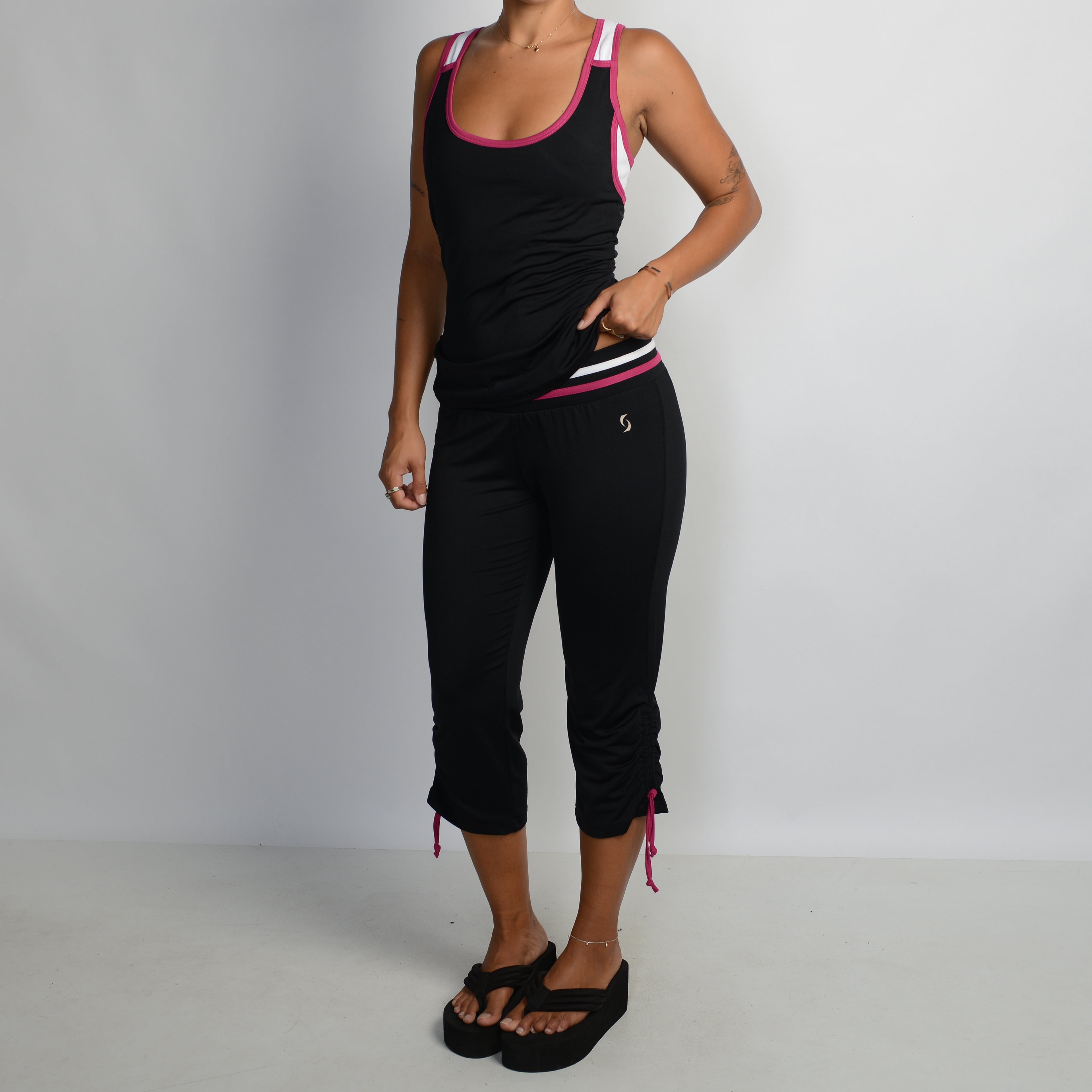 PINK CONTRAST MATCHING SET