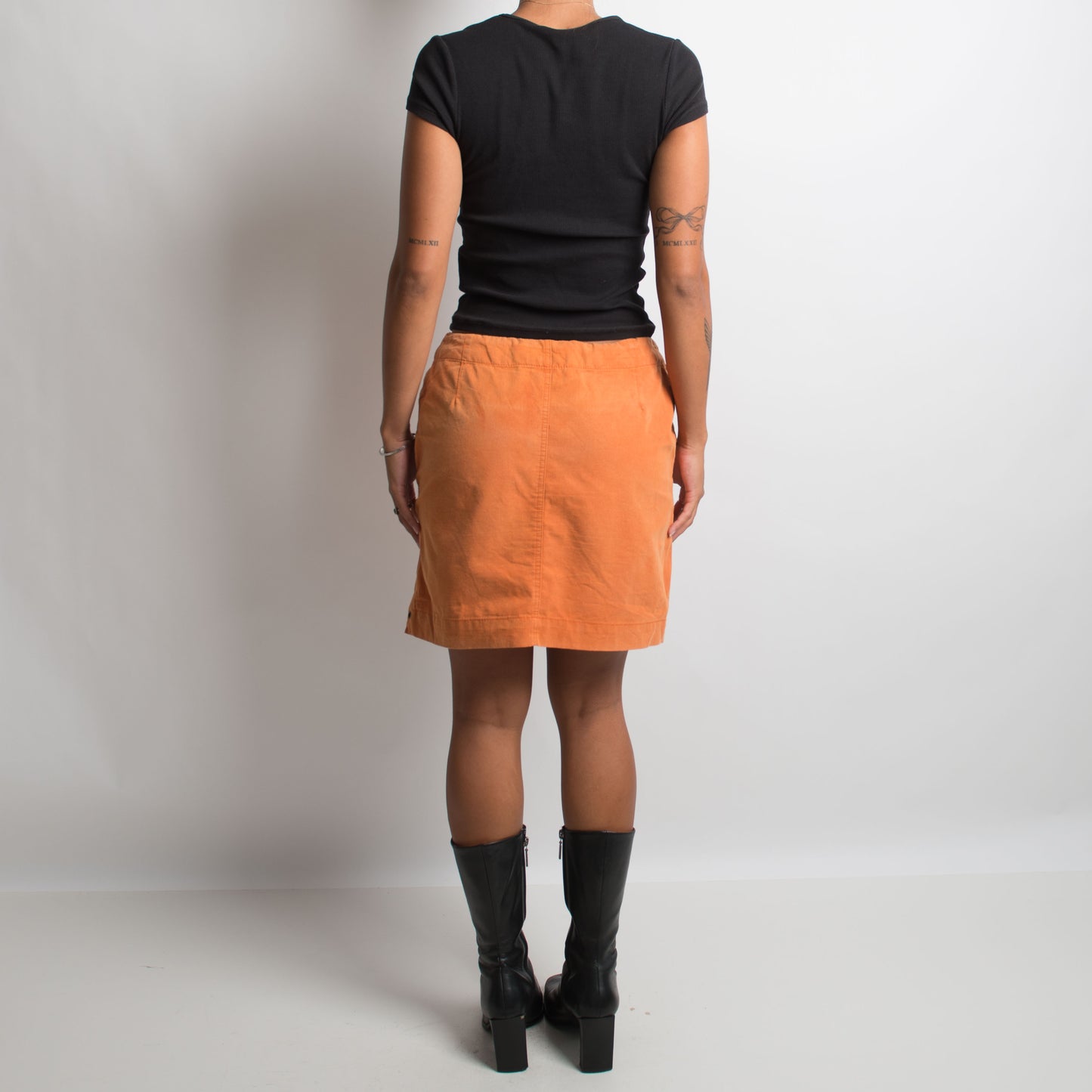 ORANGE UTILITY SKIRT