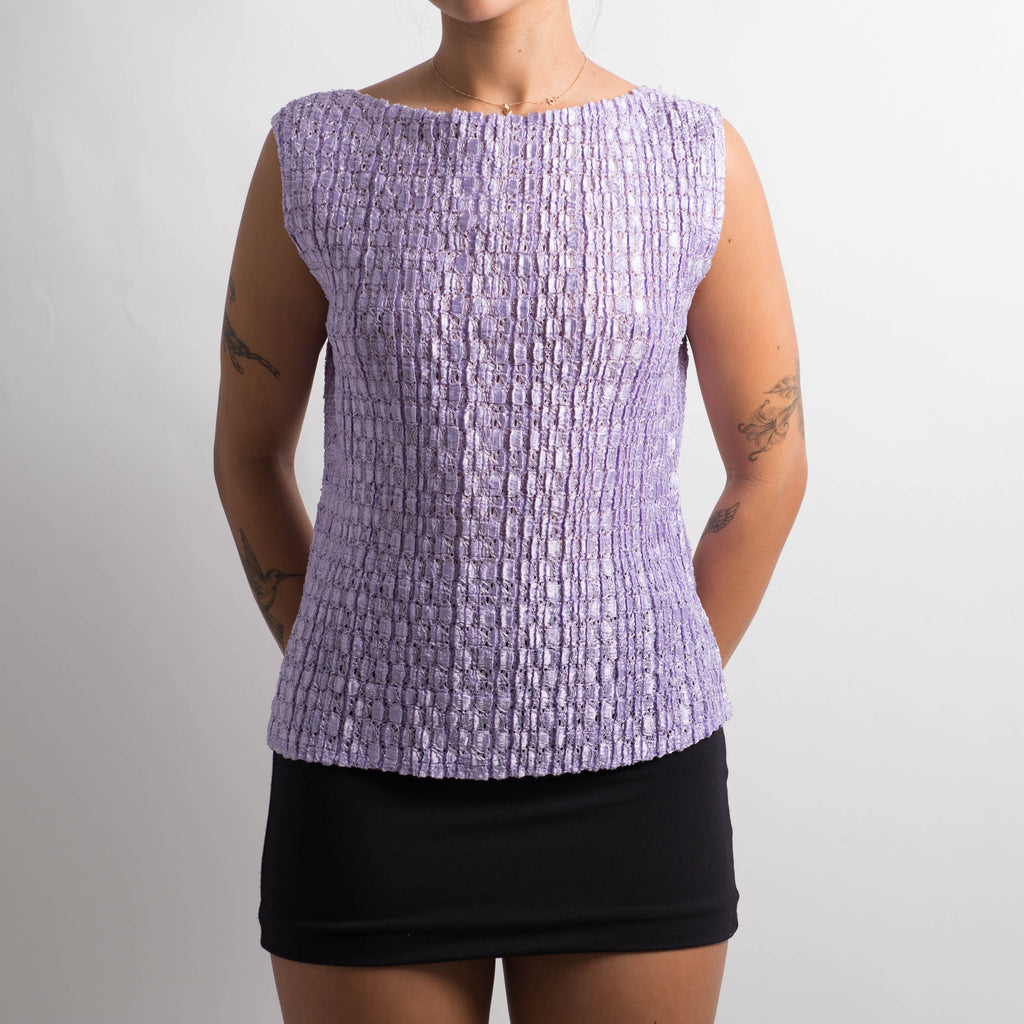 PURPLE TEXTURED TOP