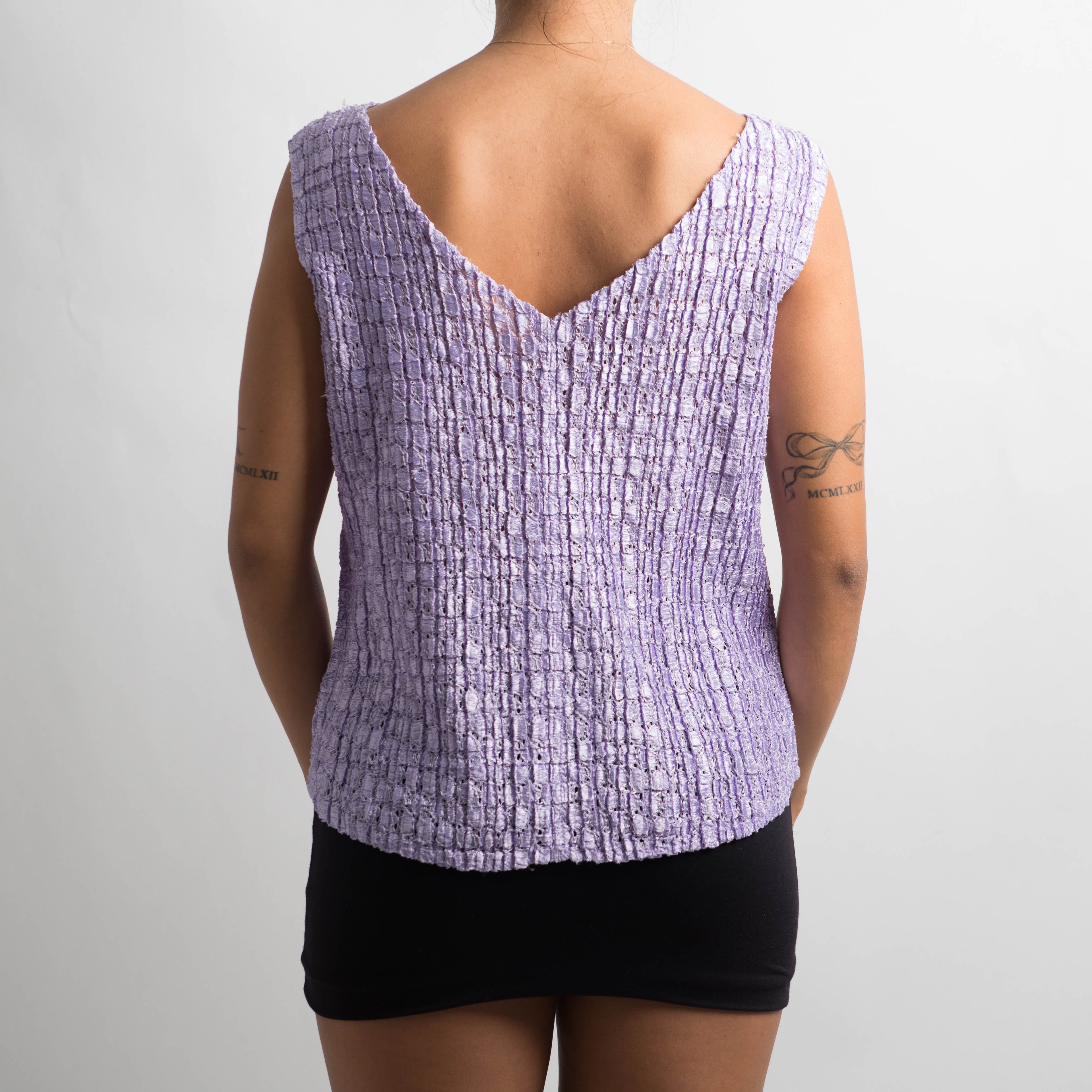 PURPLE TEXTURED TOP