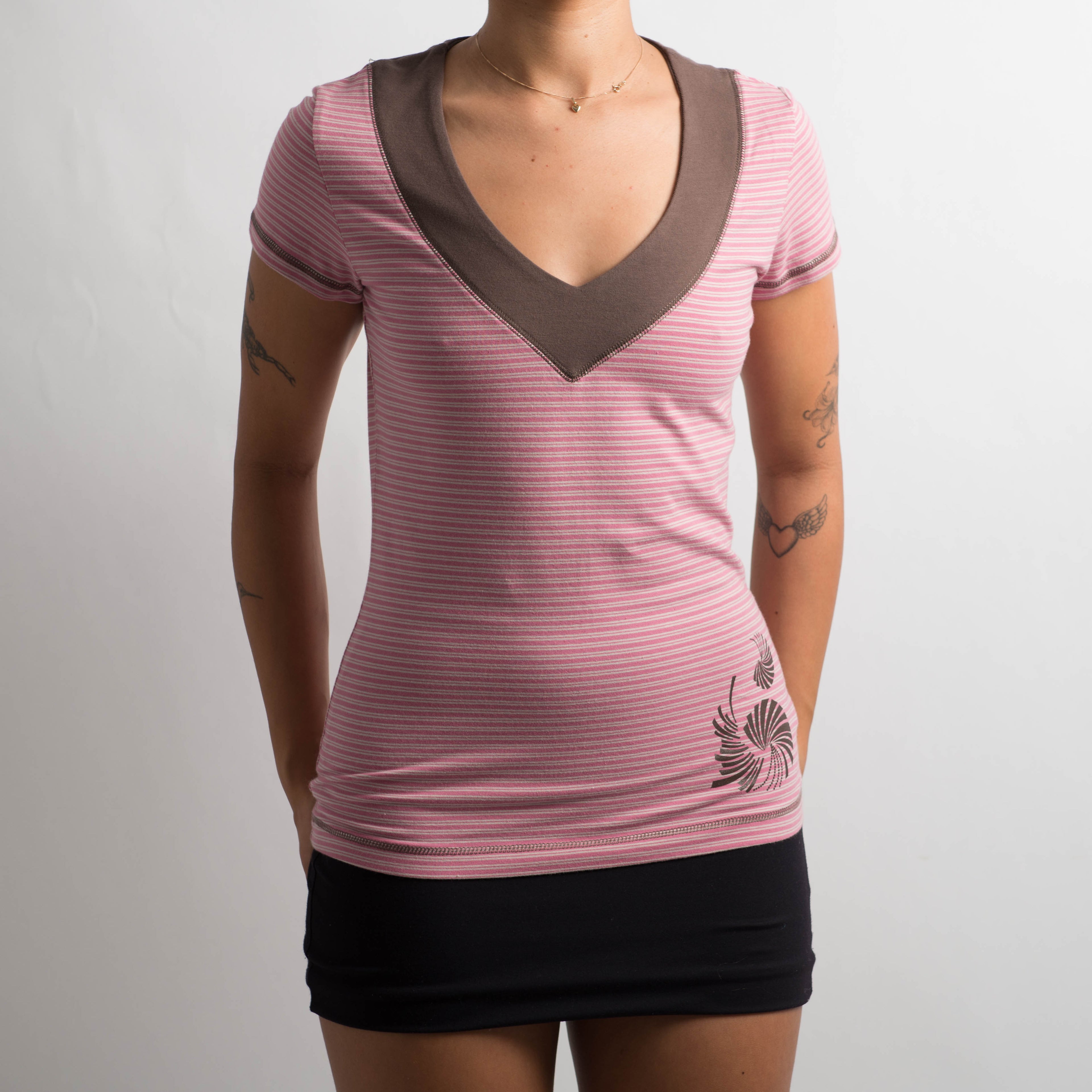 PINK STRIPE TEE