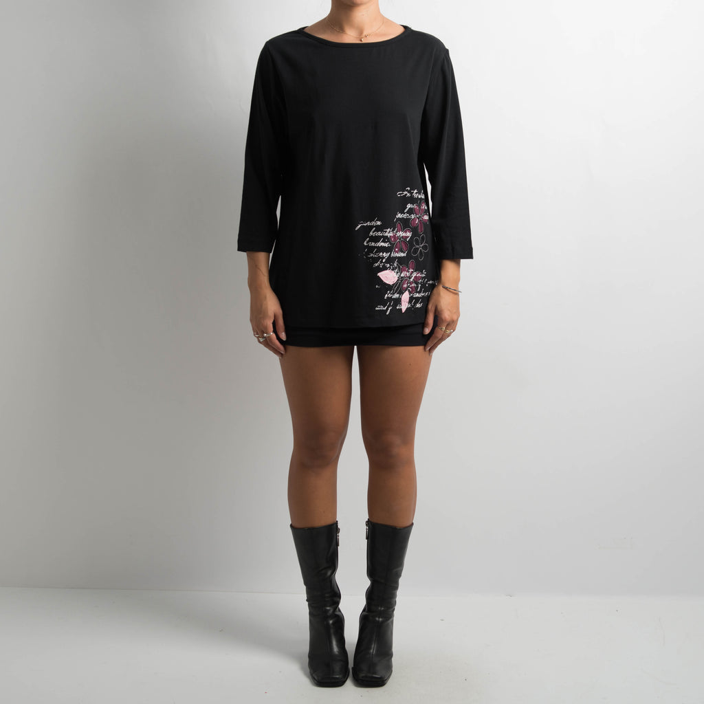 BLACK LONG SLEEVE TOP