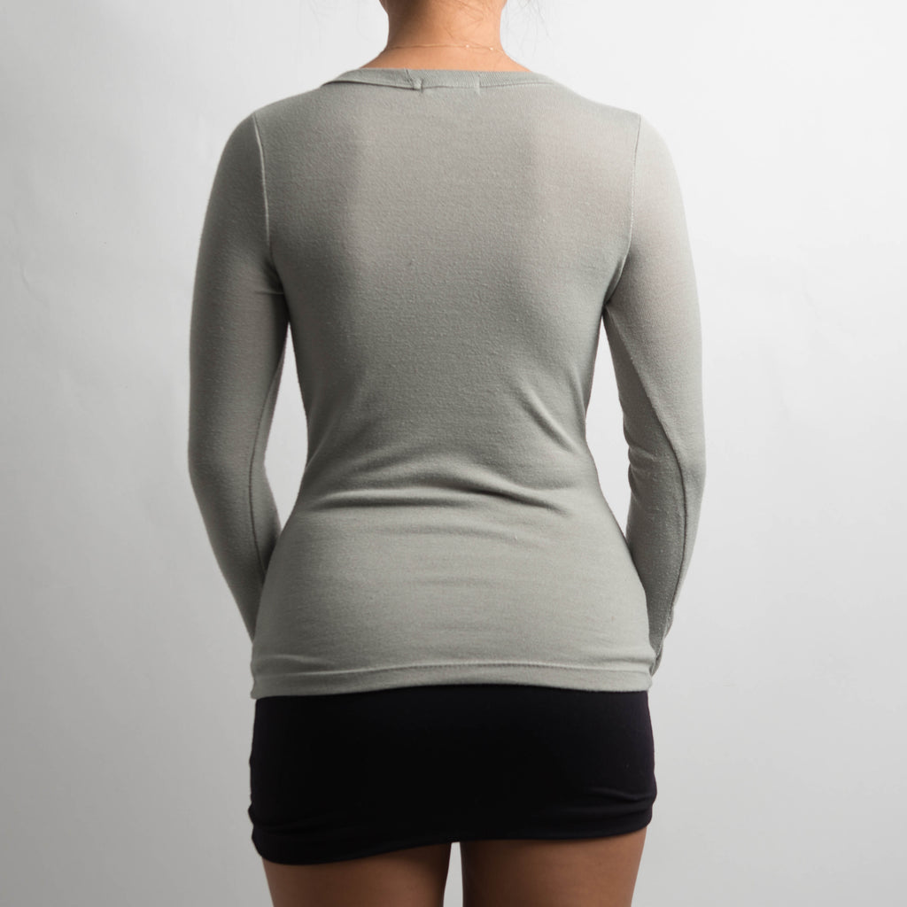 KNIT LONG SLEEVE TOP