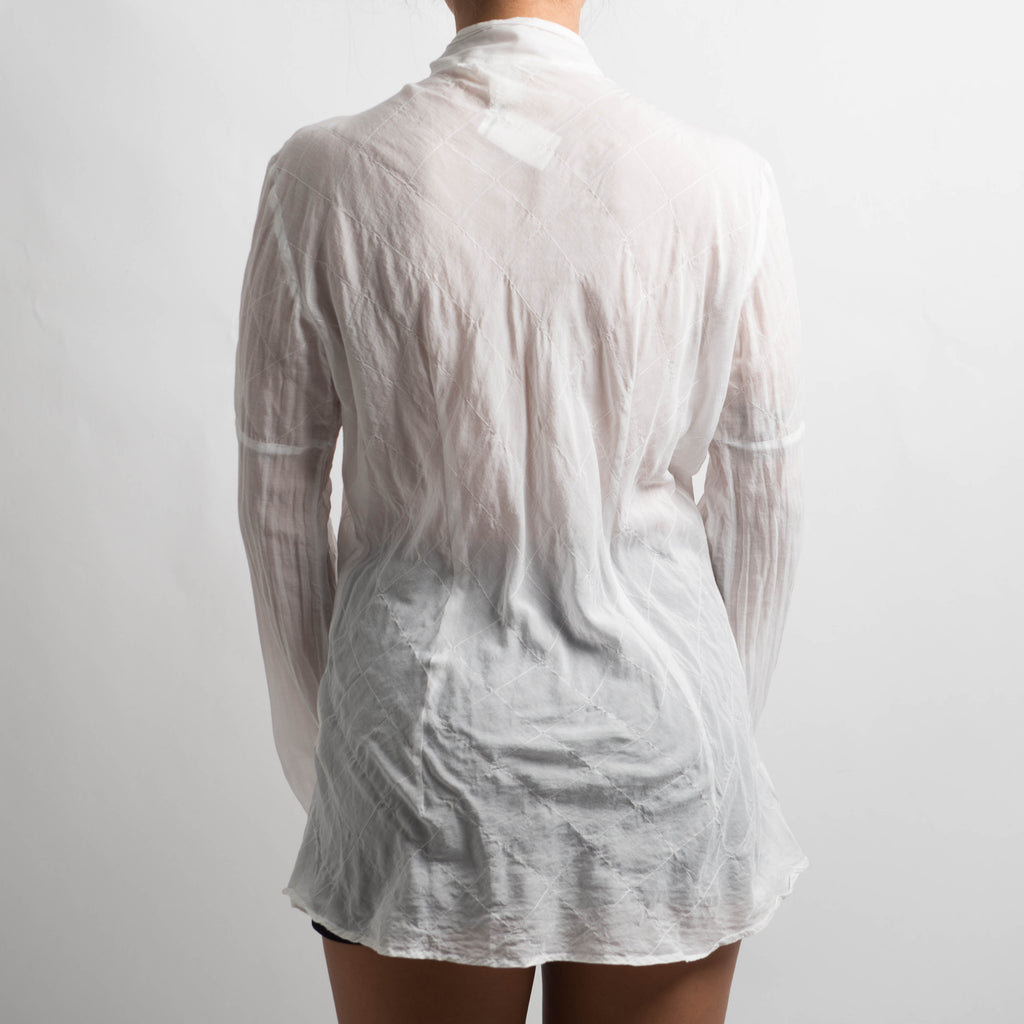 SHEER SILK BLOUSE