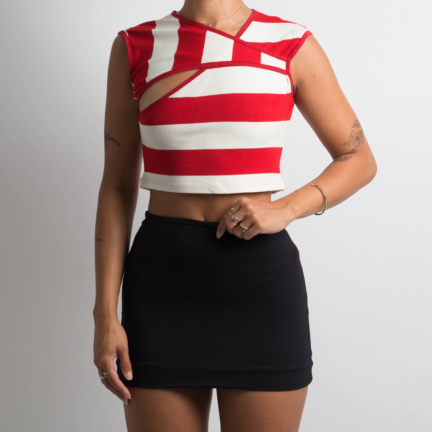 STRIPED CROP TOP