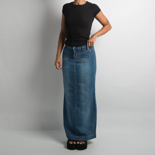 DENIM MAXI SKIRT