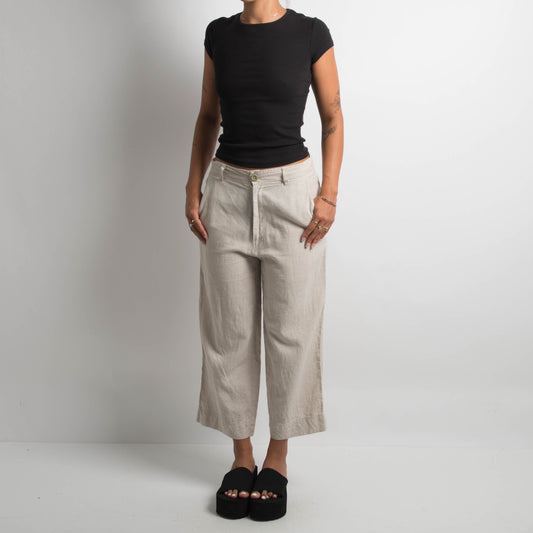 CREAM LINEN PANTS