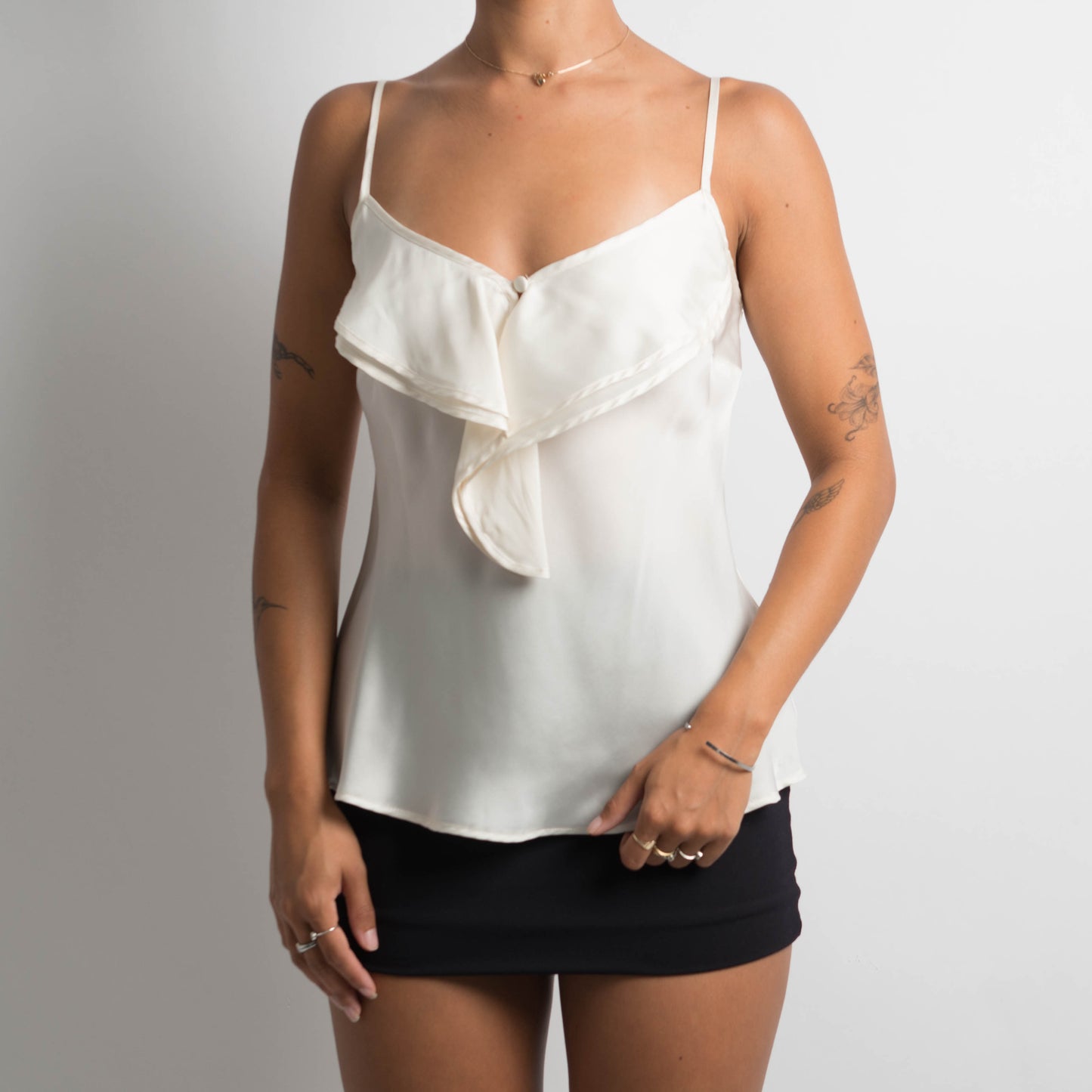 CREAM SATIN CAMISOLE