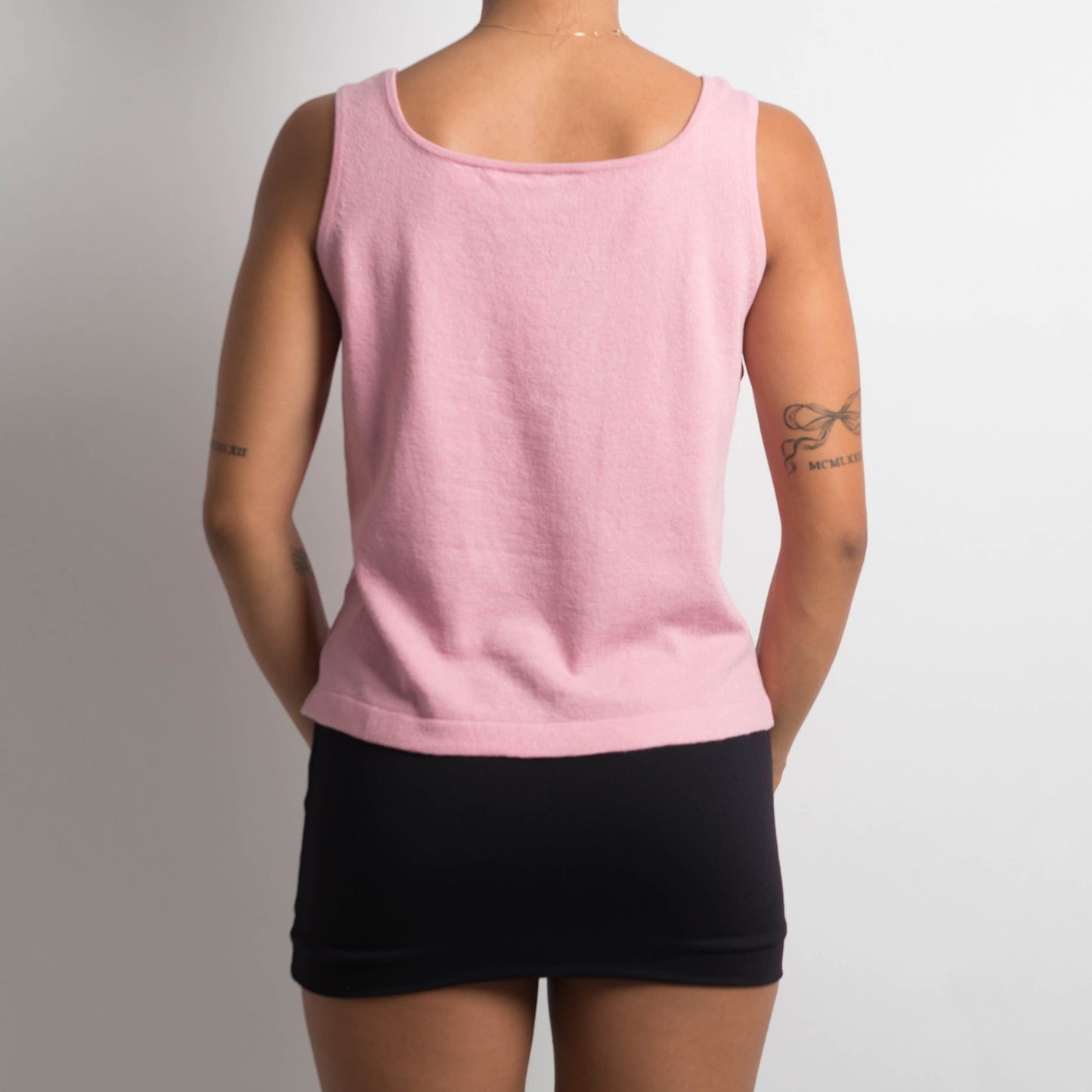 PINK KNIT TANK TOP