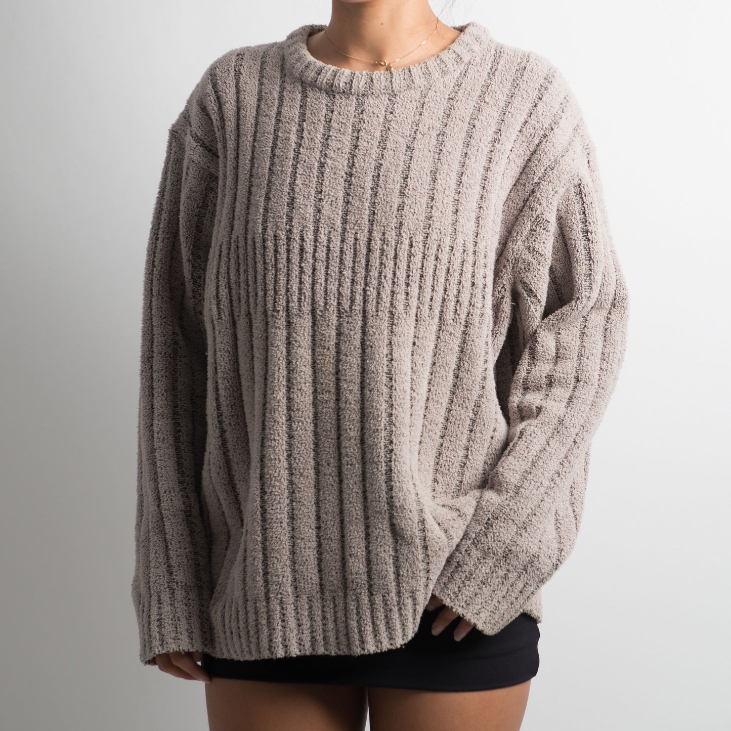 PULL CÔTELÉ EN CHENILLE