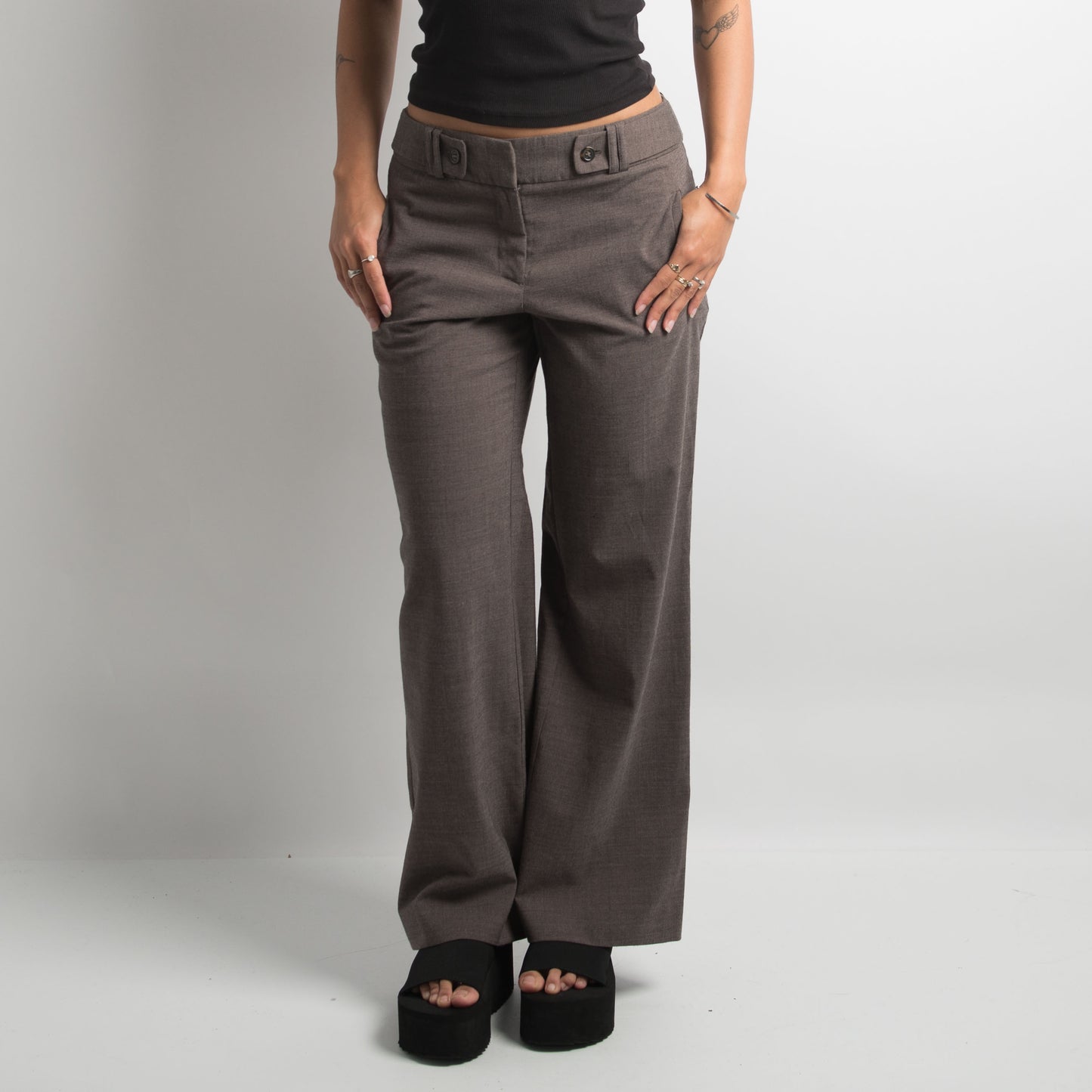 PANTALON BOOTCUT MARRON