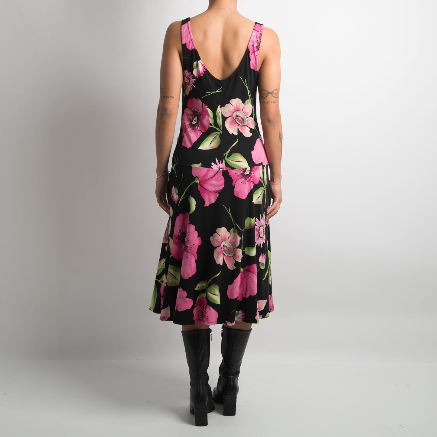 FLORAL MIDI DRESS