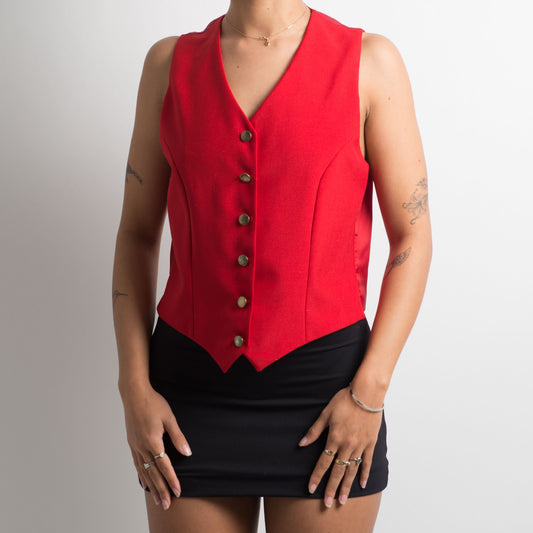 RED WAISTCOAT VEST