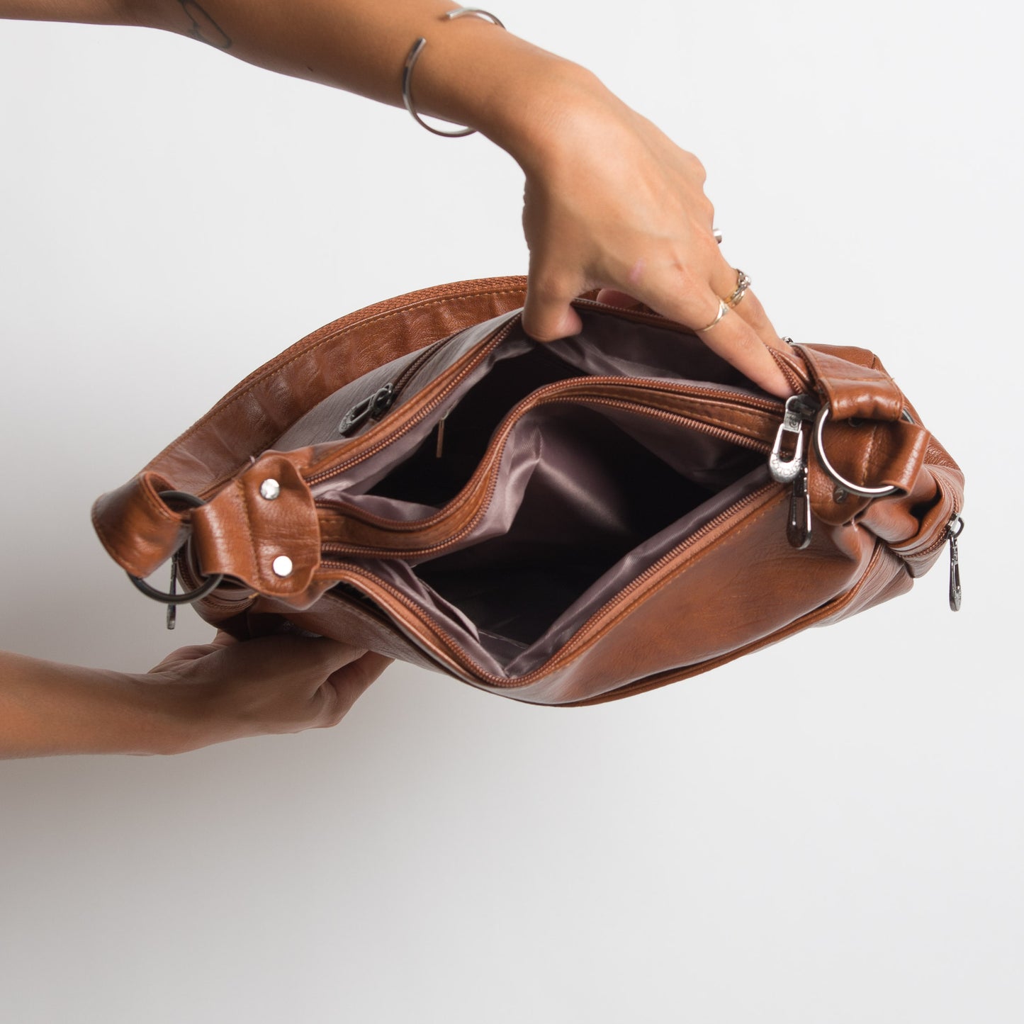 BROWN SATCHEL BAG