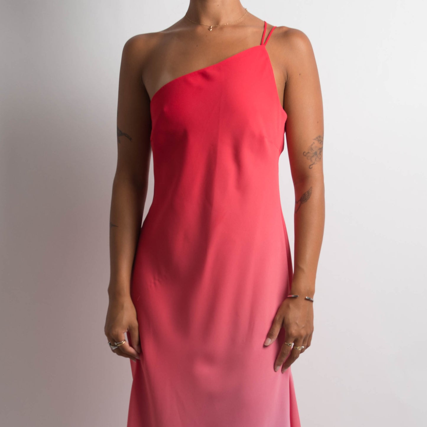 PINK ONE SHOULDER GOWN