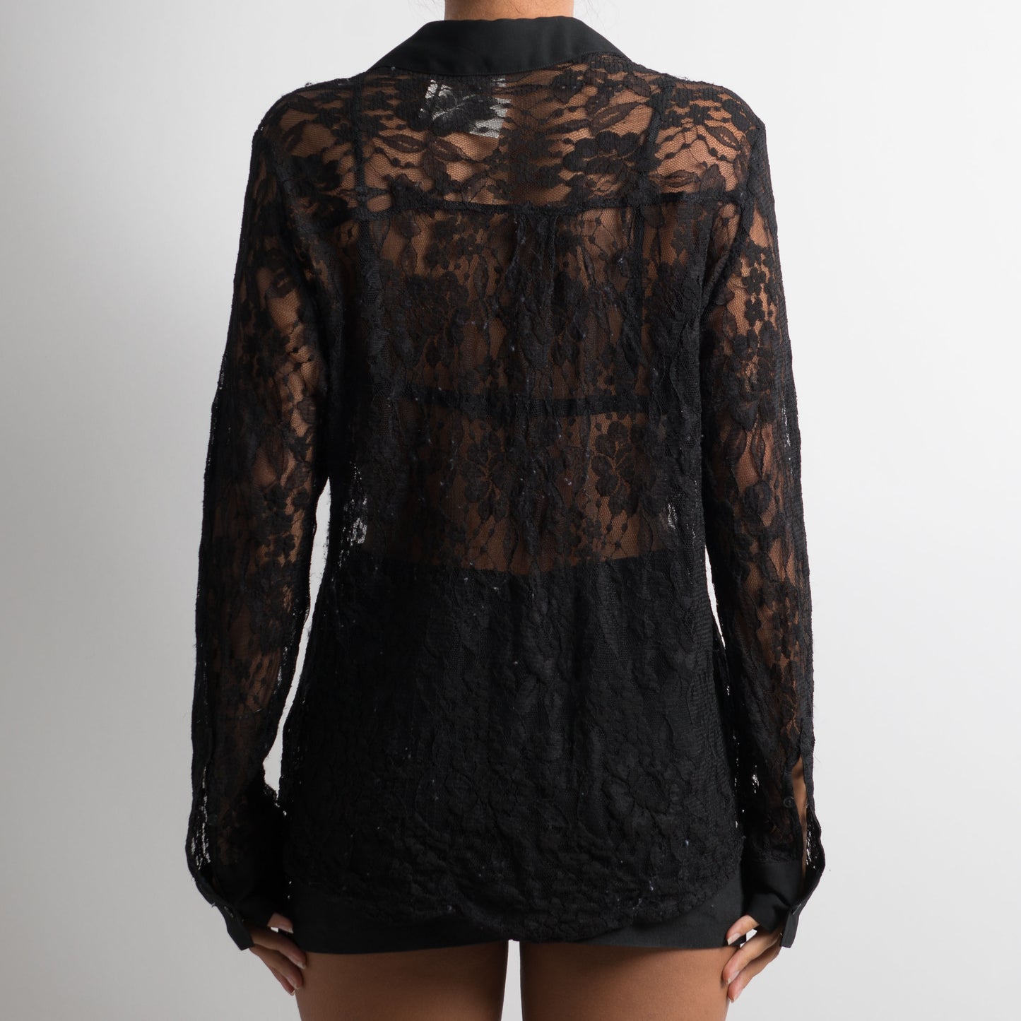 BLACK LACE BLOUSE