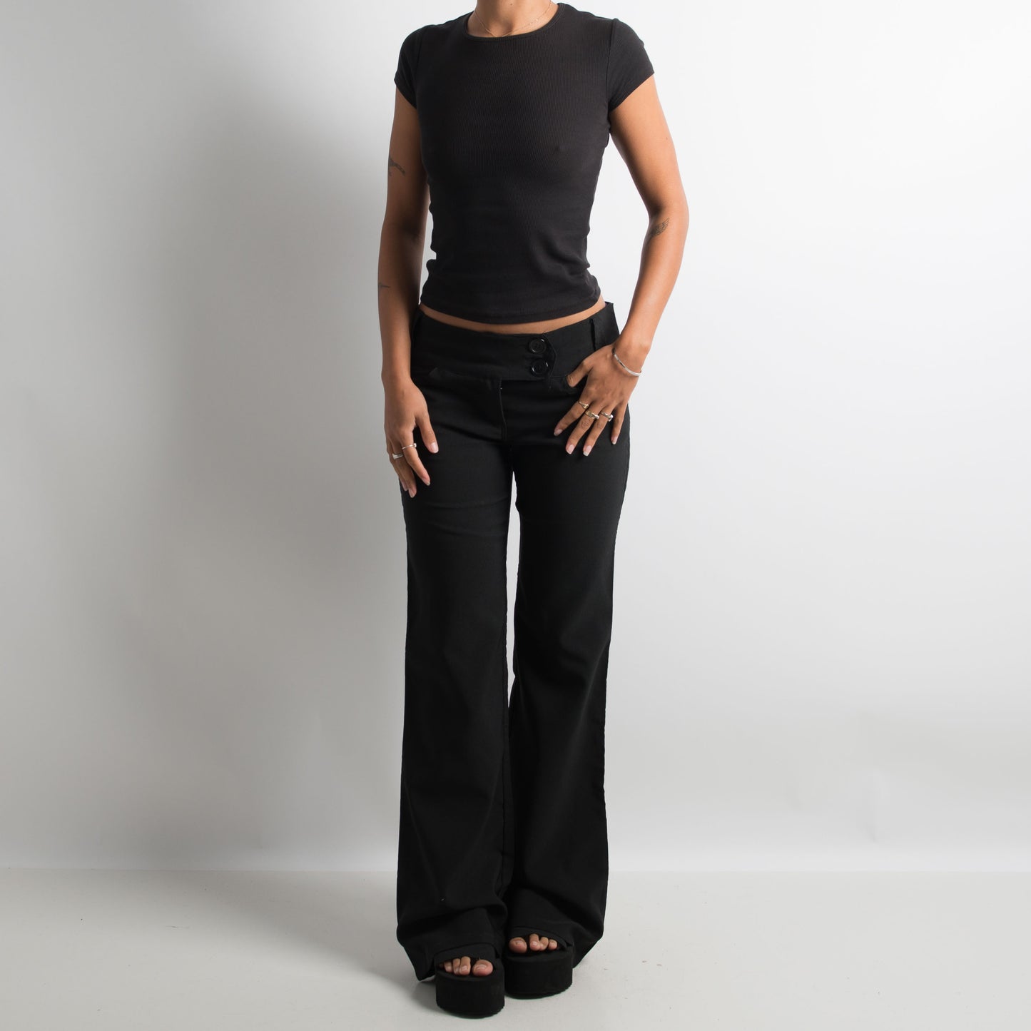 PANTALON BOOTCUT NOIR