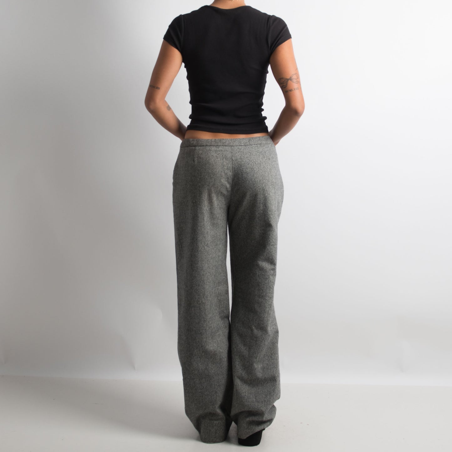 GREY WOOL TROUSERS