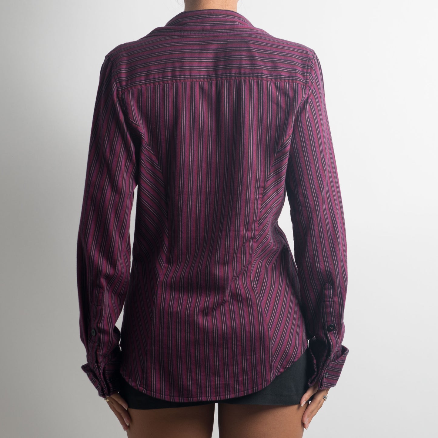 BLOUSE À RAYURES VIOLET