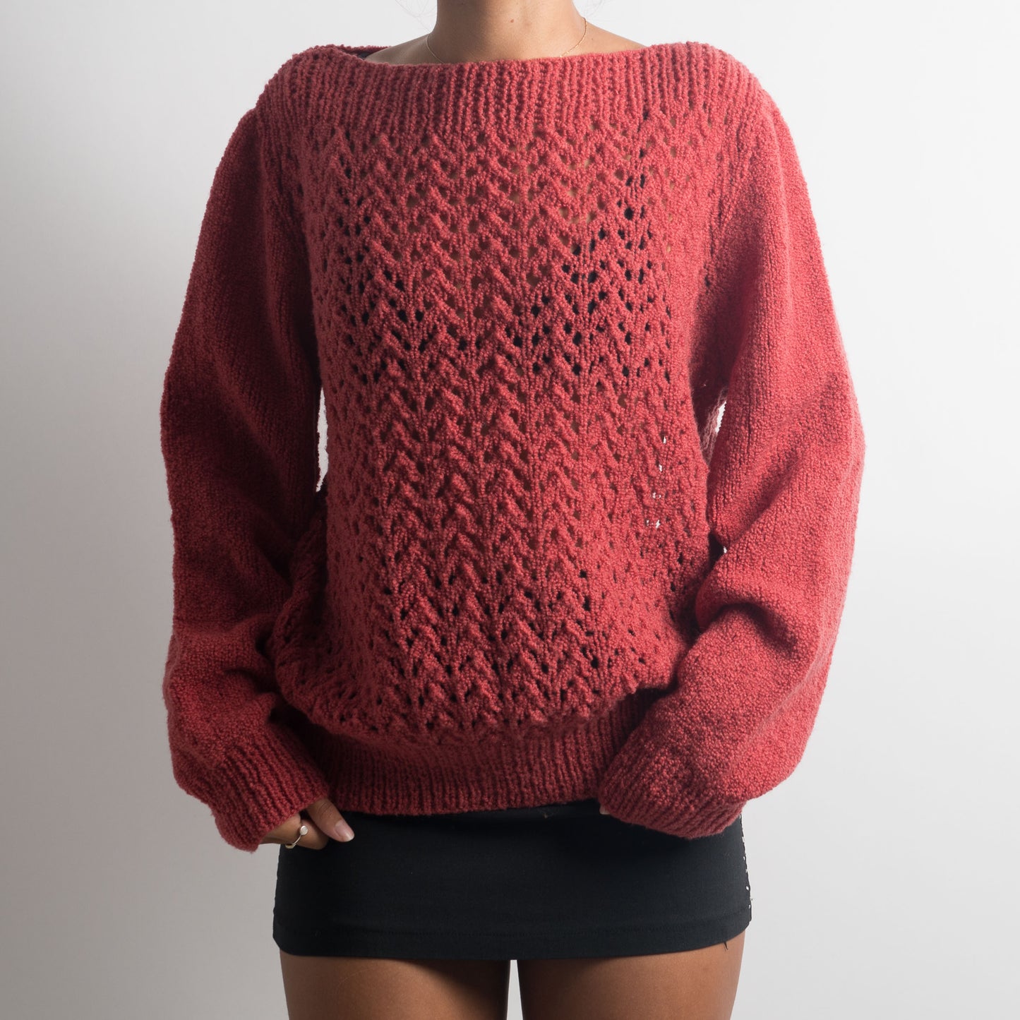 PULL EN MAILLE CORAIL