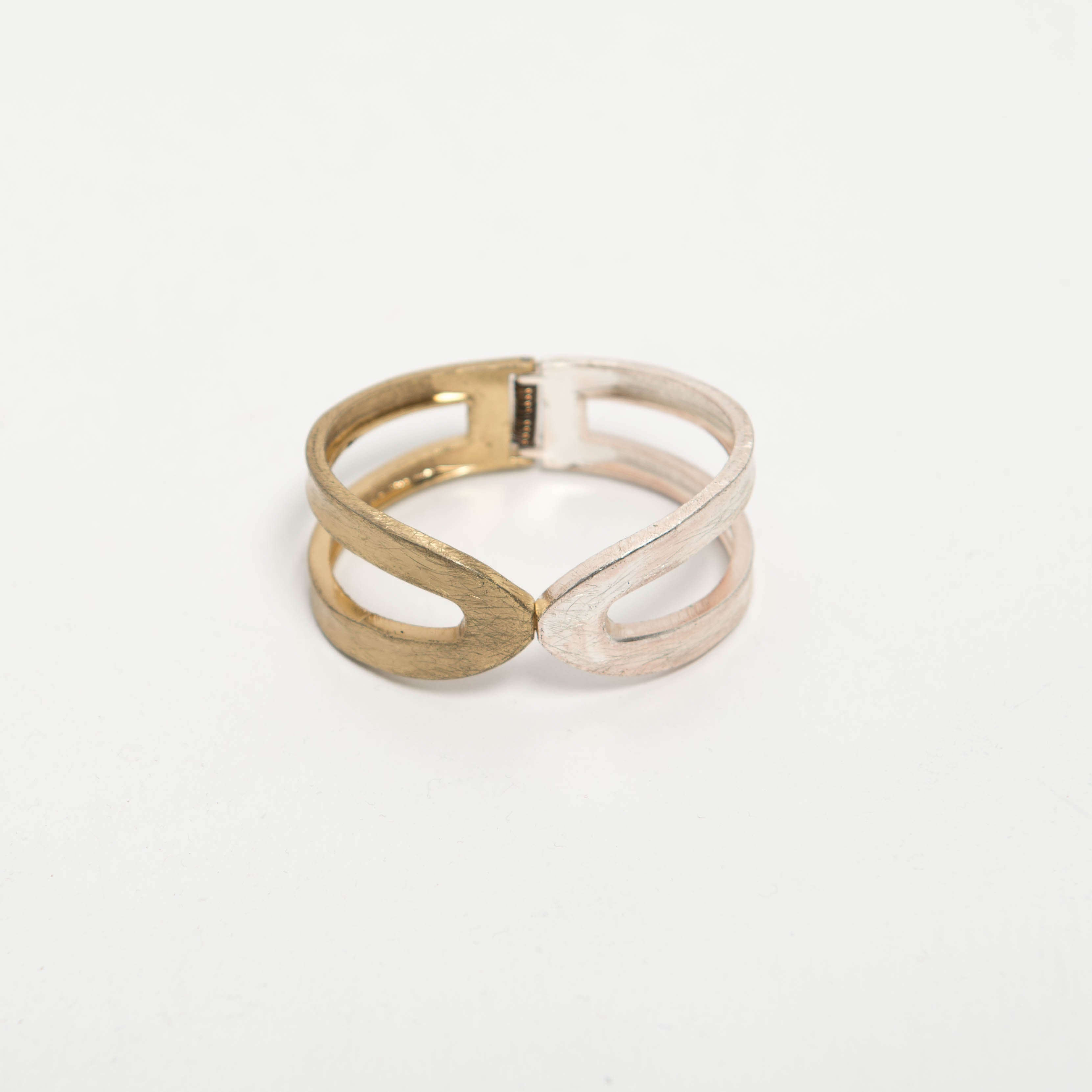 TWO TONE BANGLE