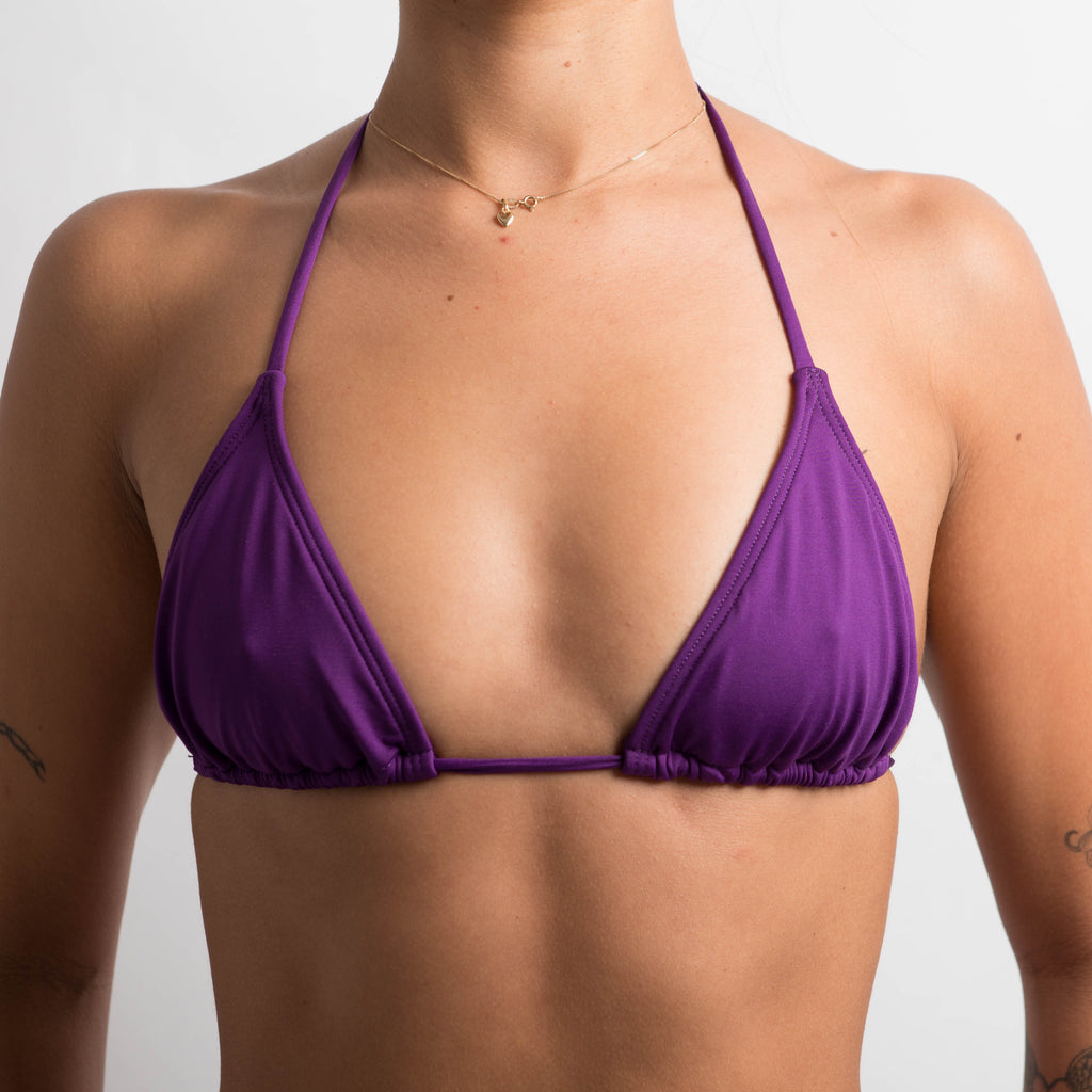 GRAPE STRING BIKINI TOP