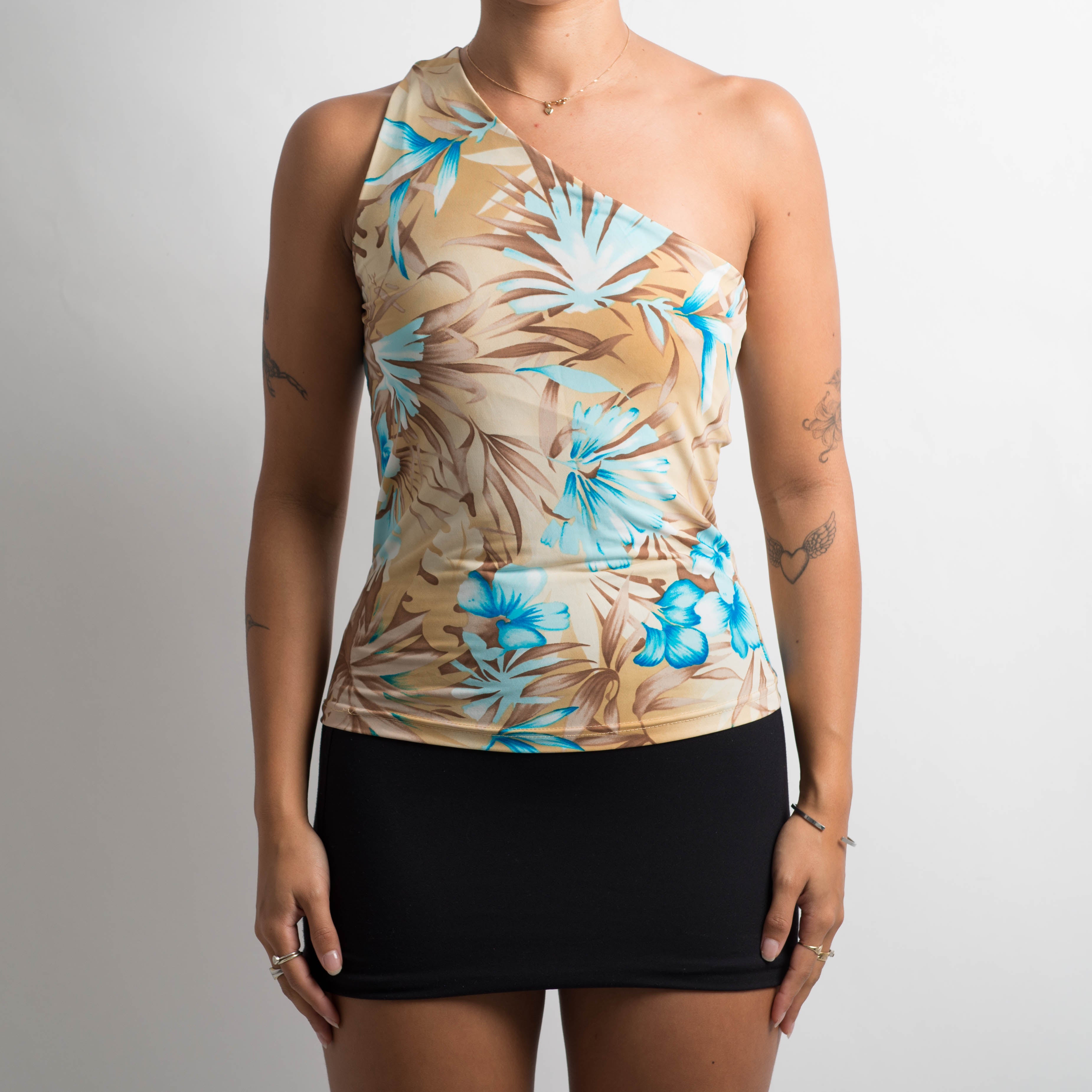 FLORAL ONE SHOULDER TOP