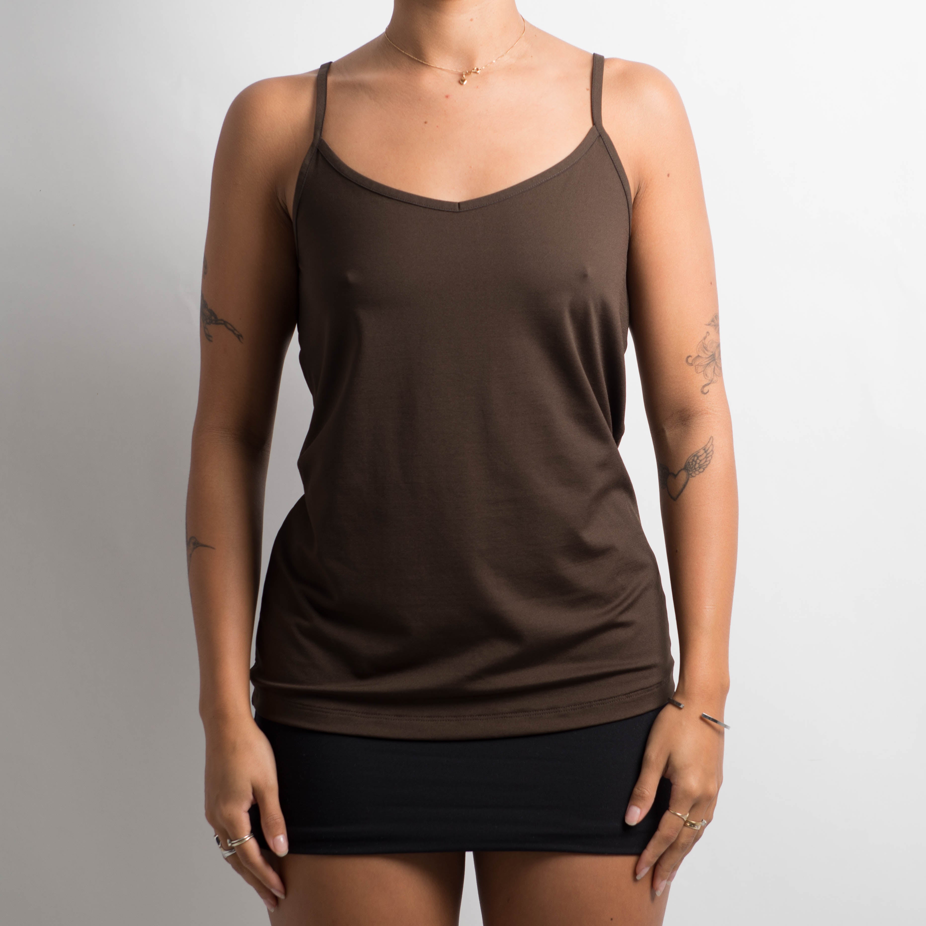 CHOC BROWN SLIP CAMISOLE
