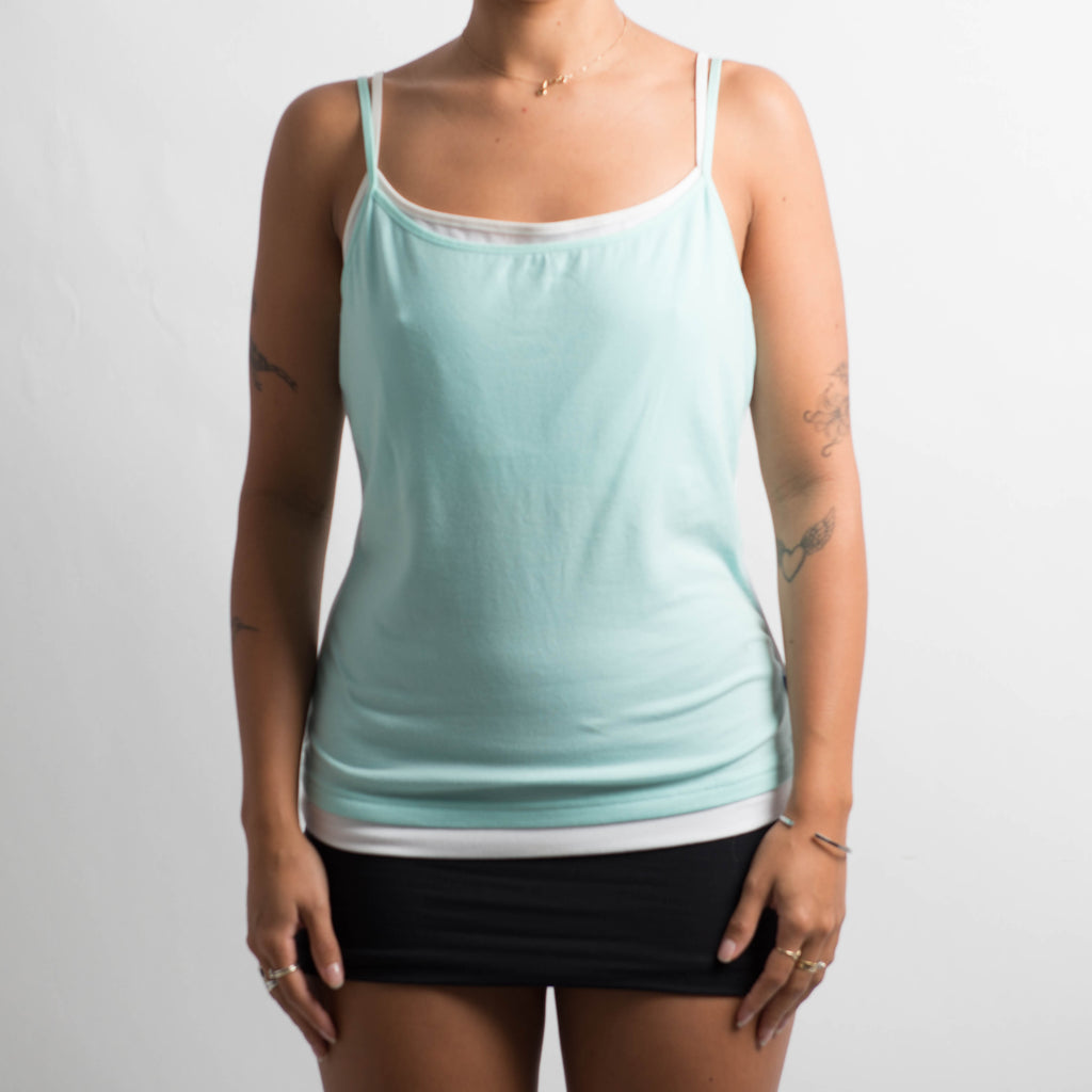 AQUA LAYERED TANK TOP