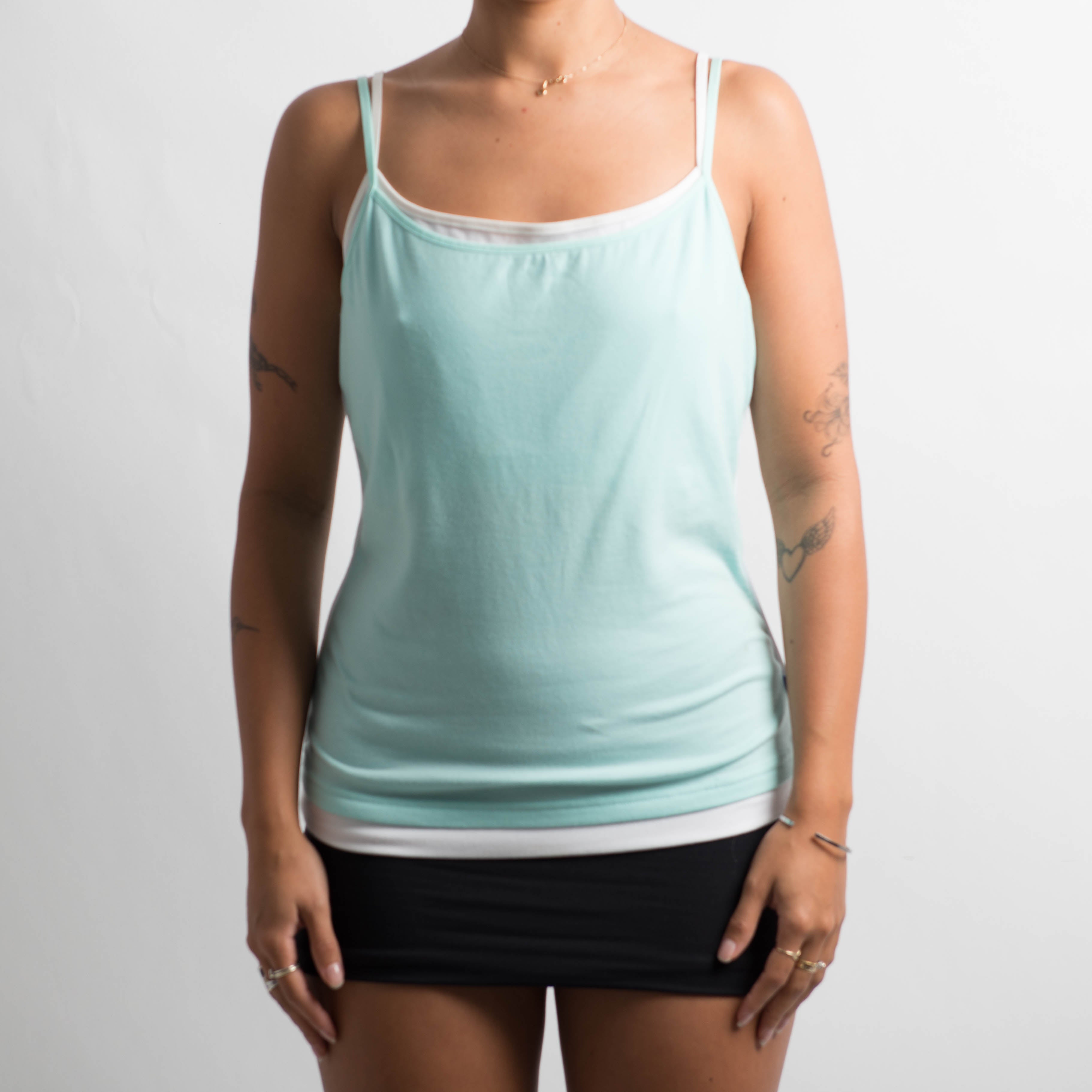 AQUA LAYERED TANK TOP