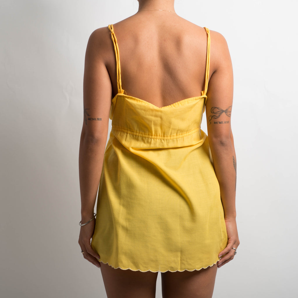 YELLOW BABYDOLL TOP