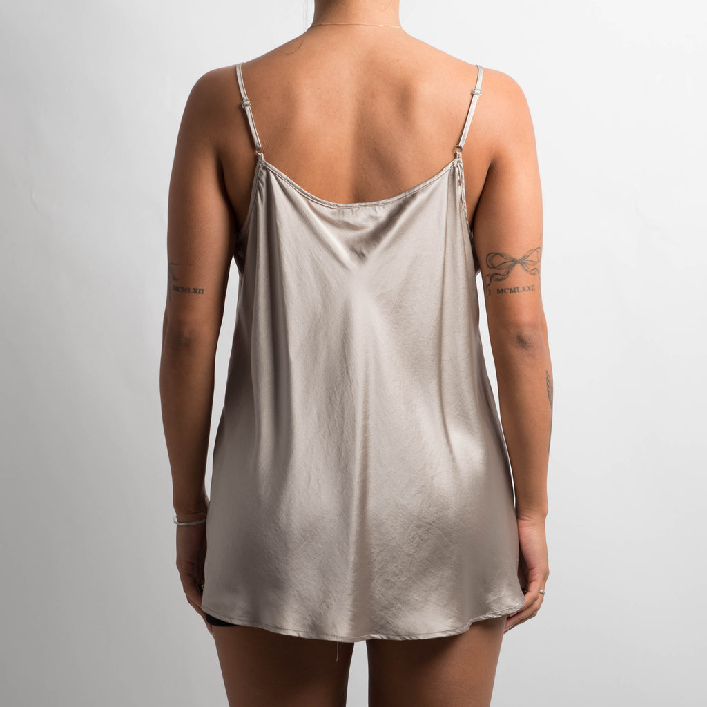 SILK RUFFLE CAMISOLE
