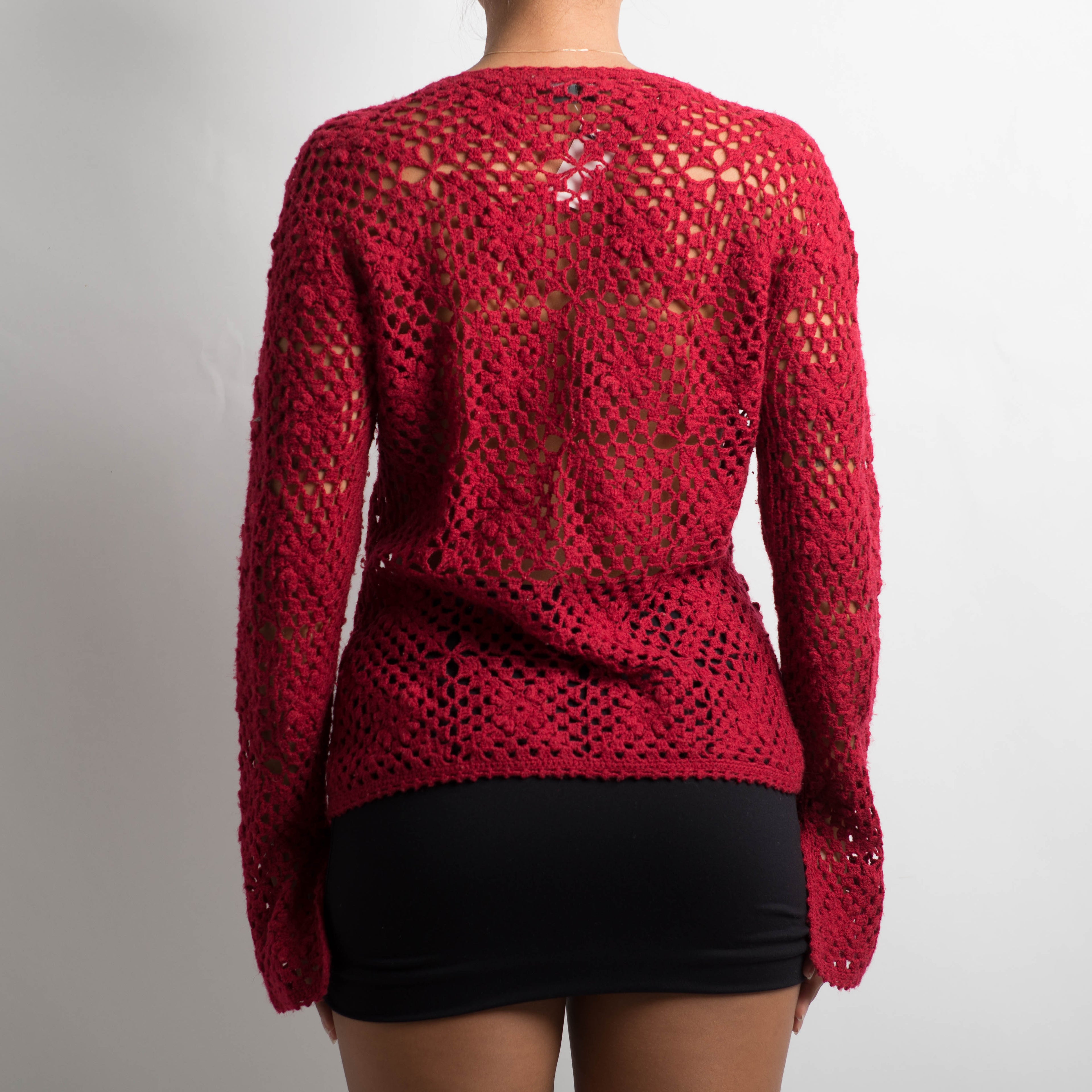 CROCHET TIE FRONT TOP