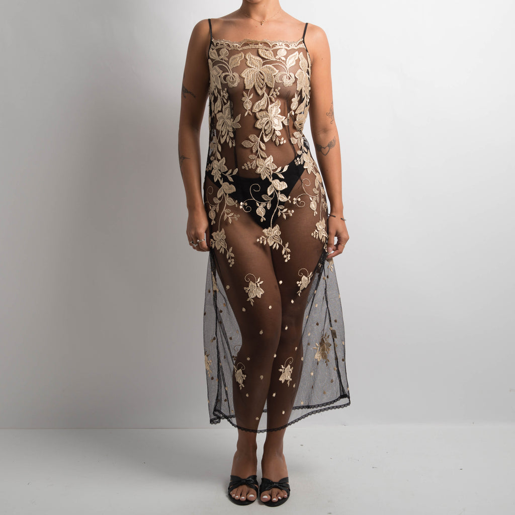 SHEER LACE DRESS