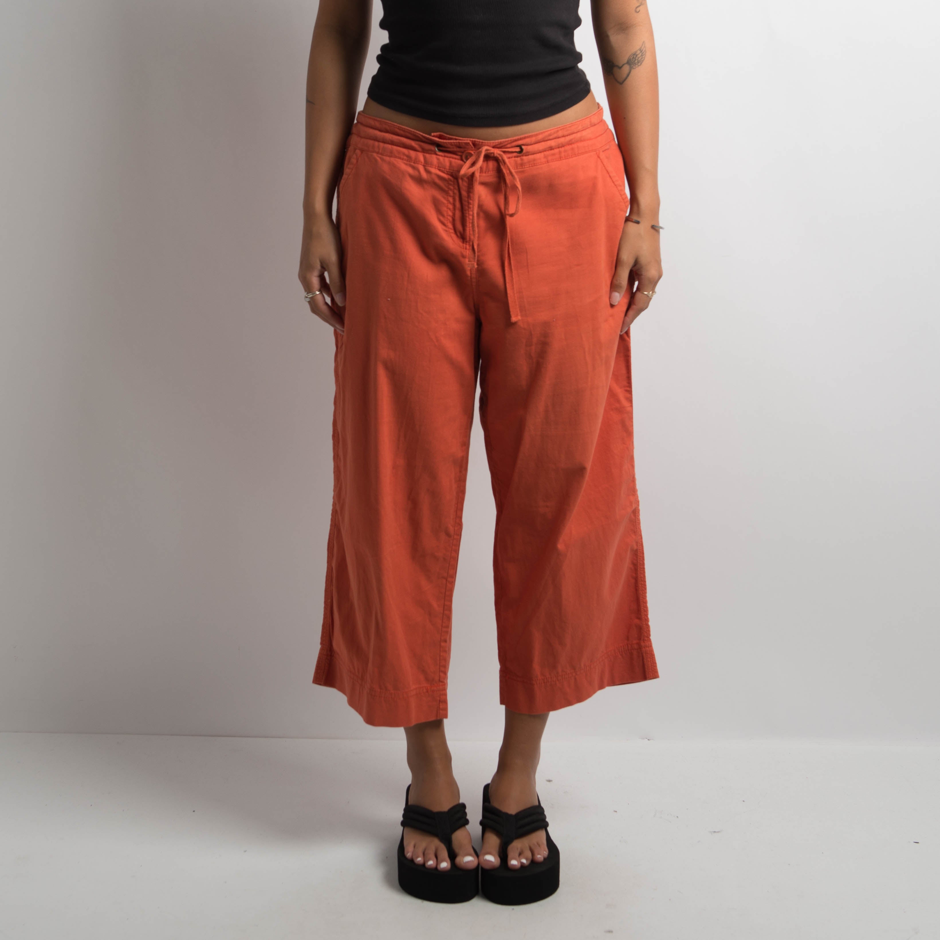 ORANGE CROP COTTON PANTS