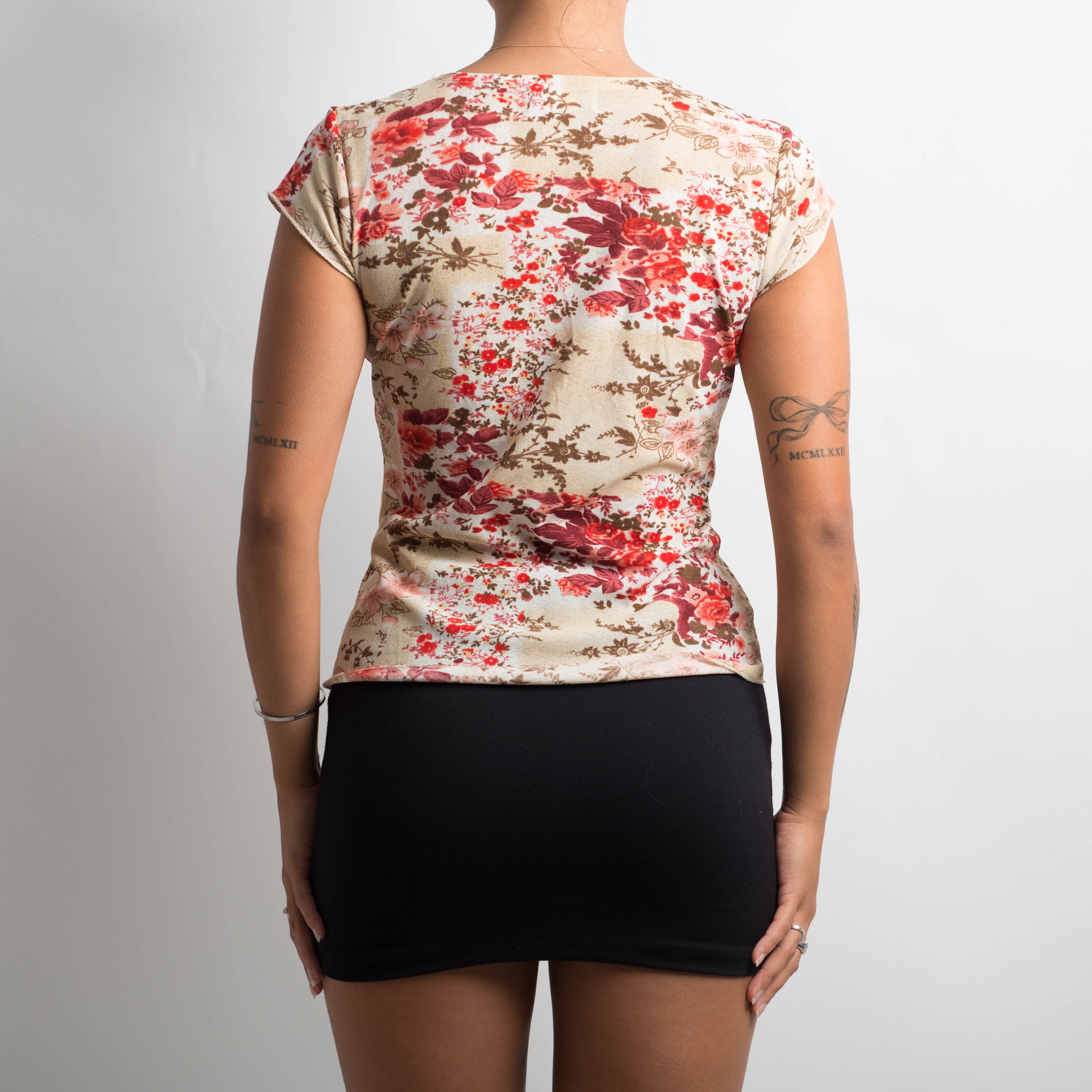 FLORAL MESH TOP