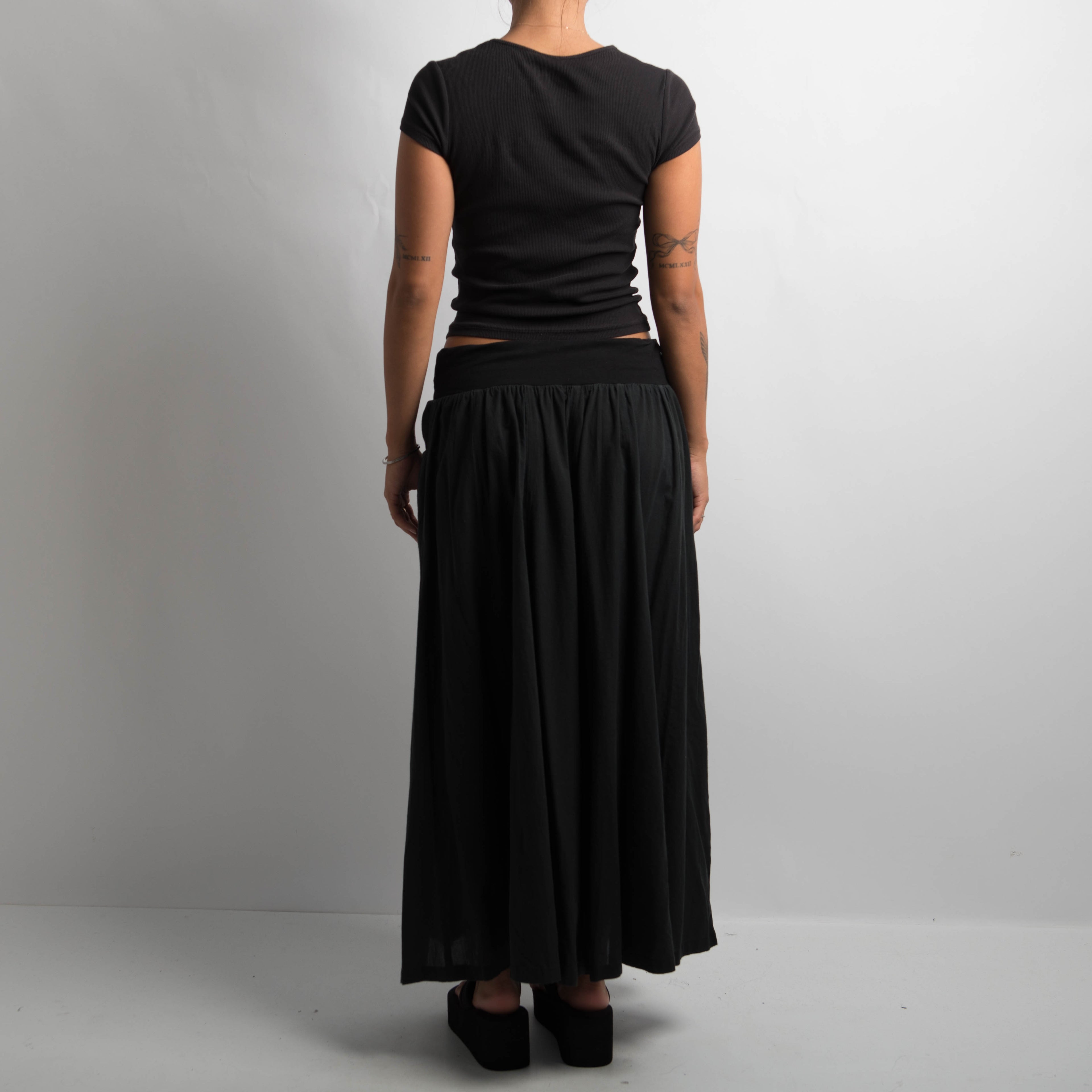 WIDE LEG COTTON PANTS