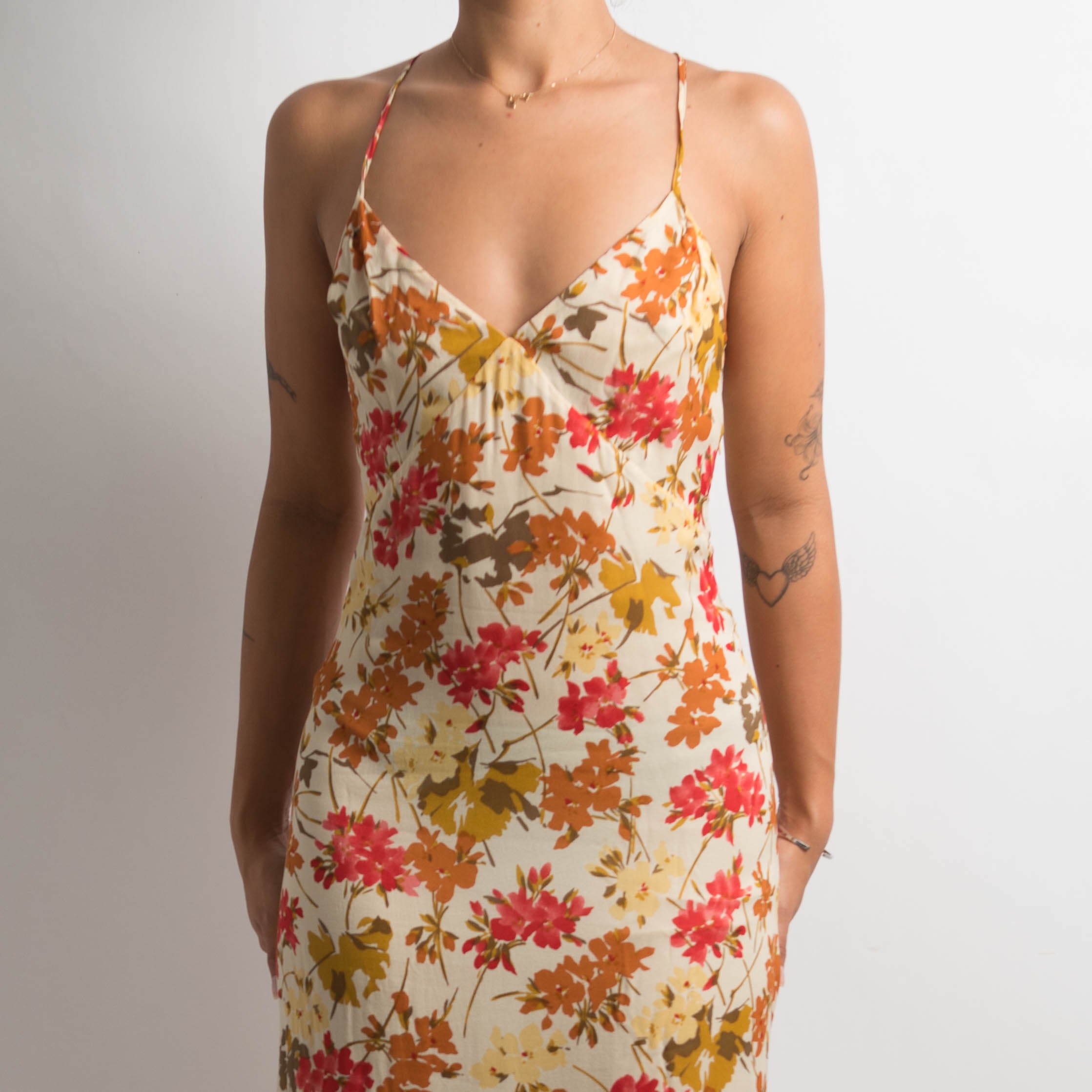 SILK FLORAL DRESS