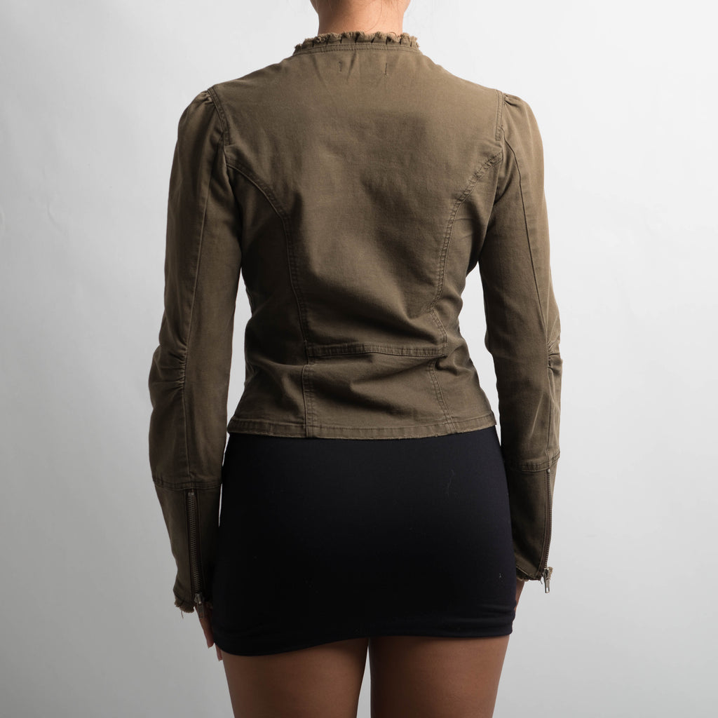 KHAKI SLIM FIT JACKET