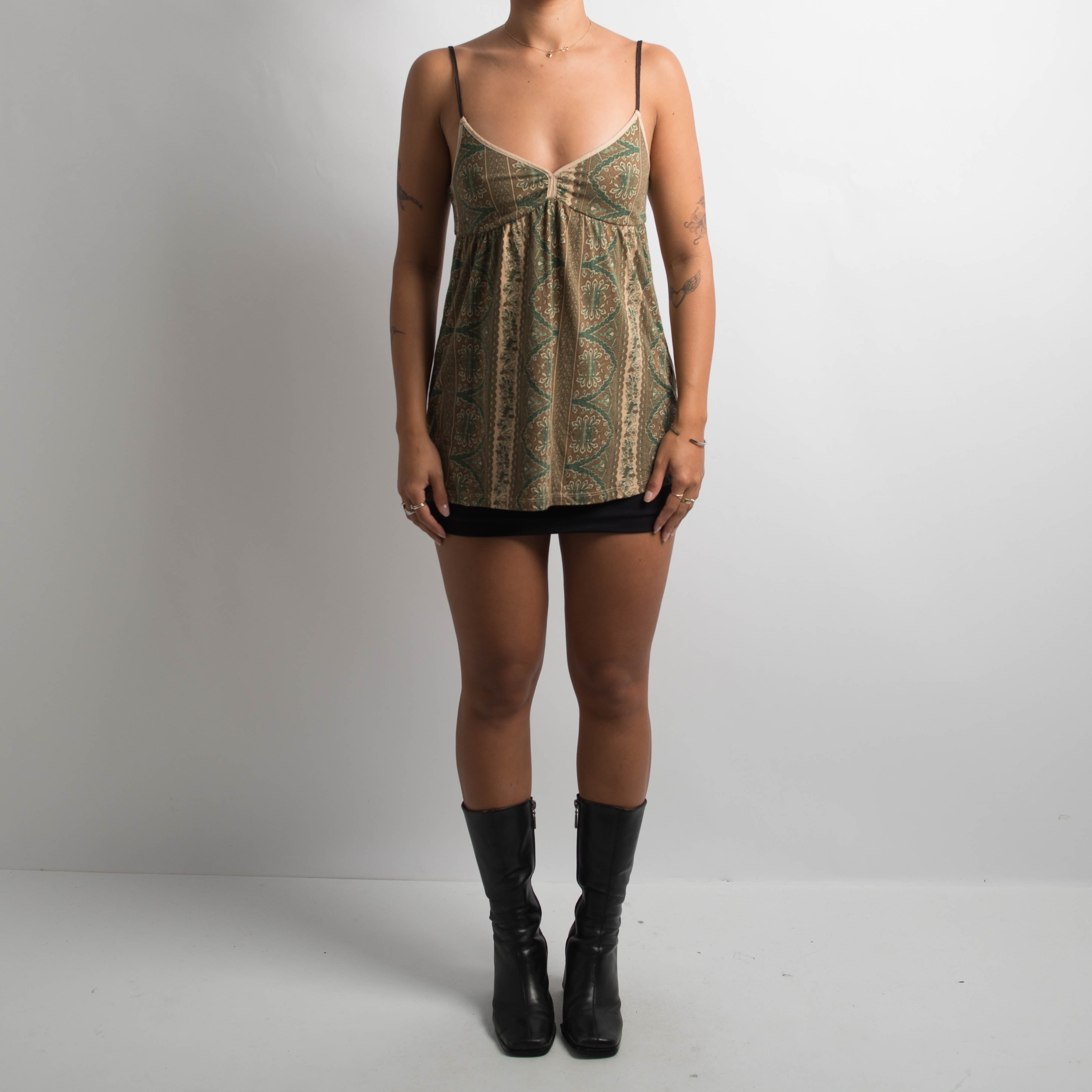 PAISLEY BABYDOLL CAMISOLE