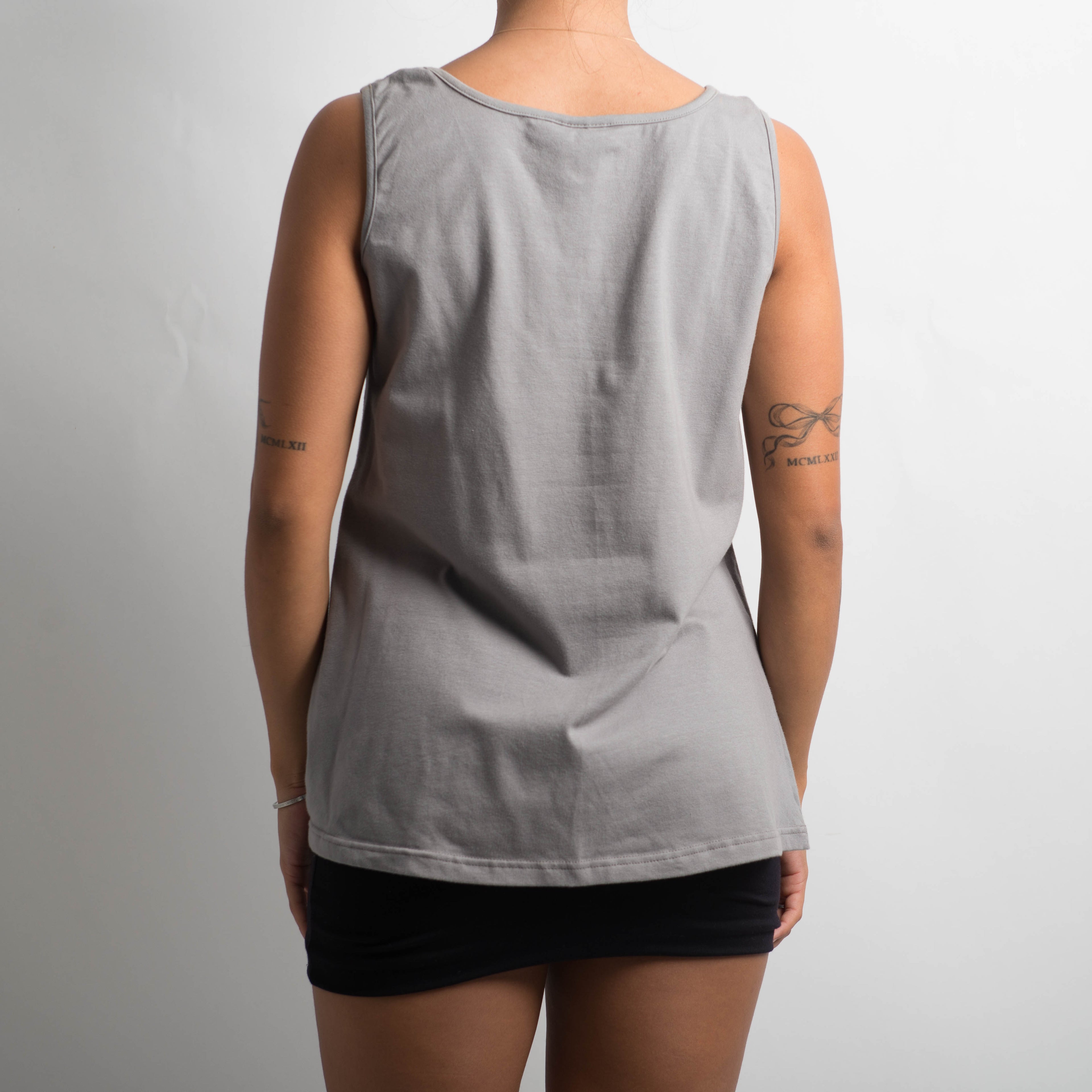 GREY SLEEVELESS TOP