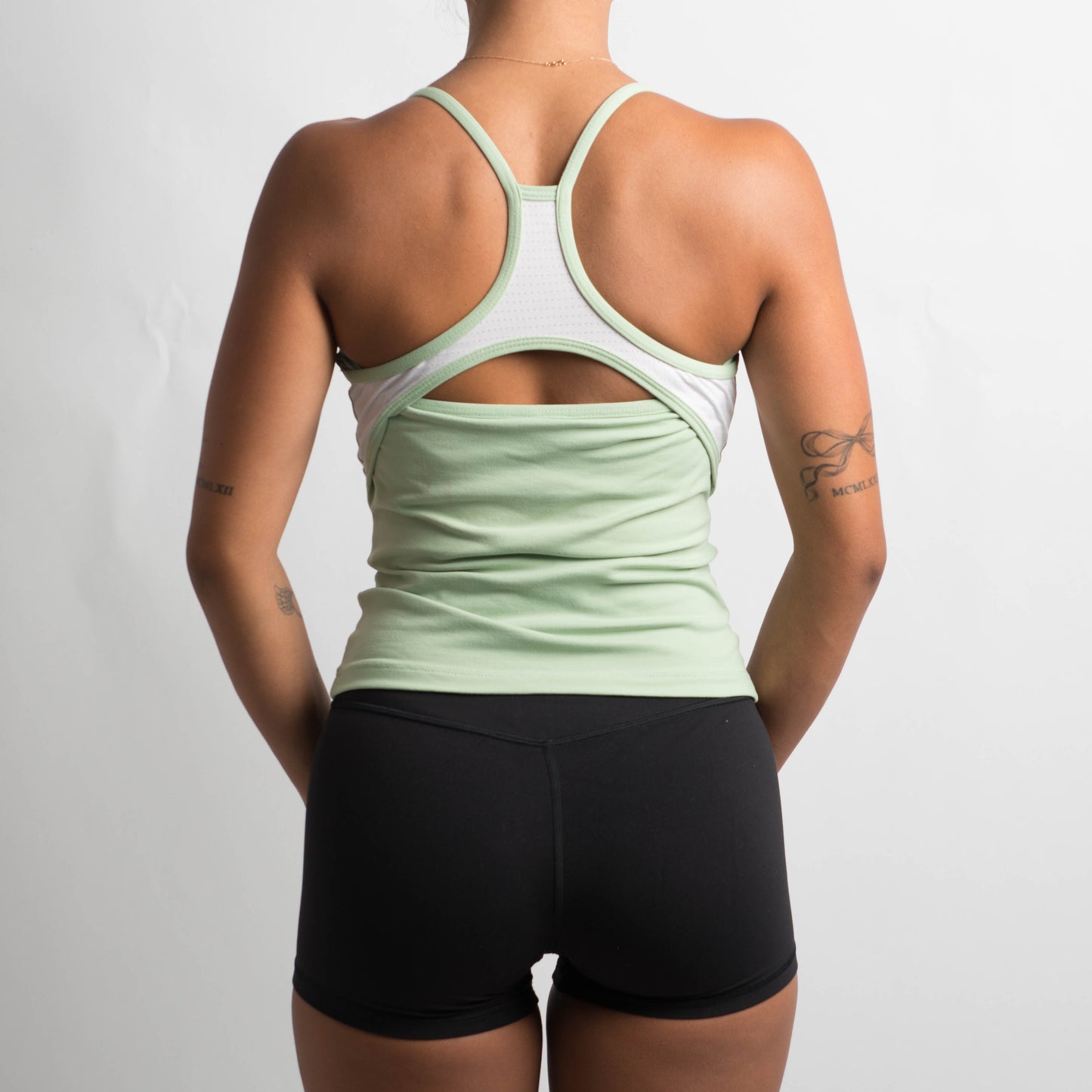 PALE GREEN ACTIVEWEAR TOP