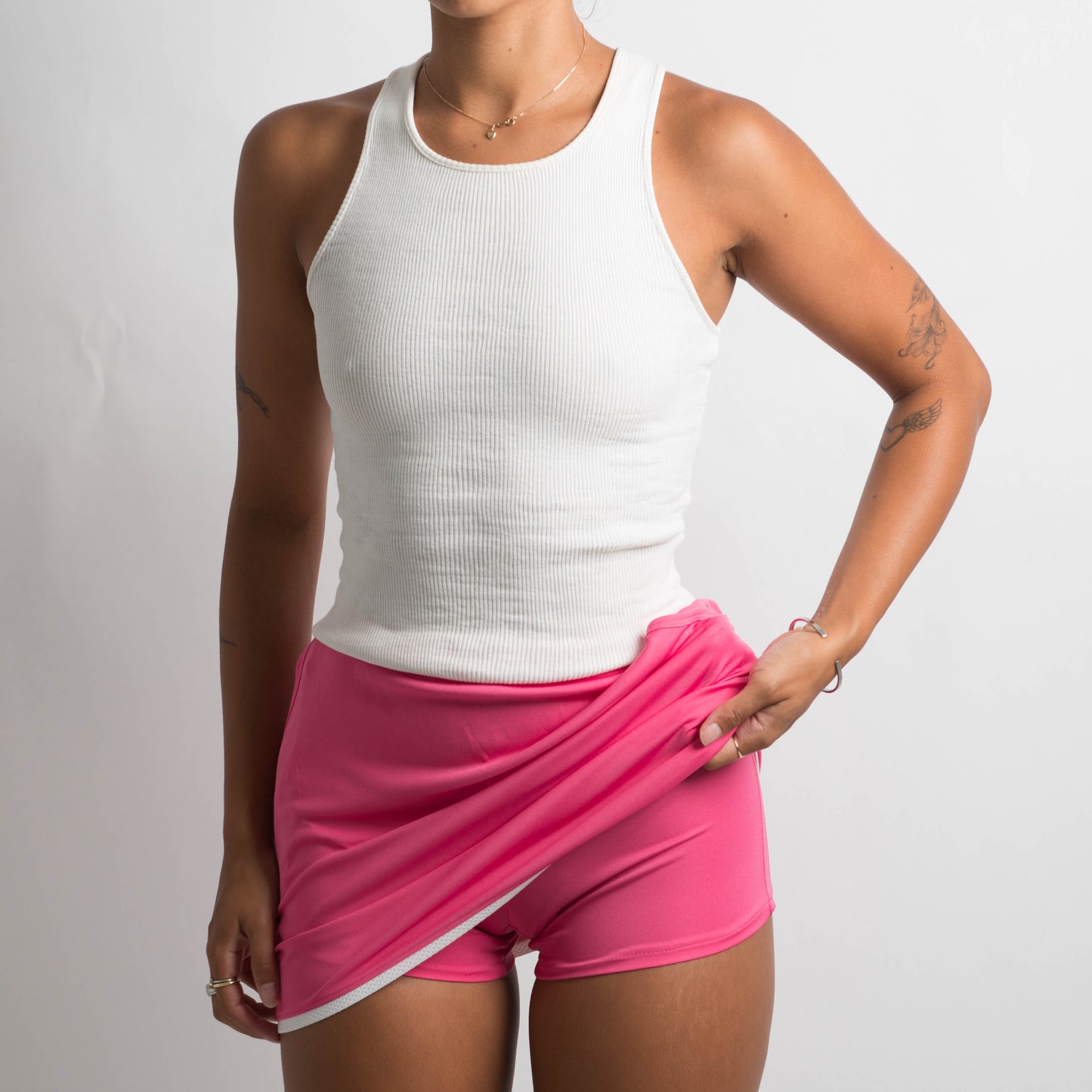 PINK ADIDAS SKORT