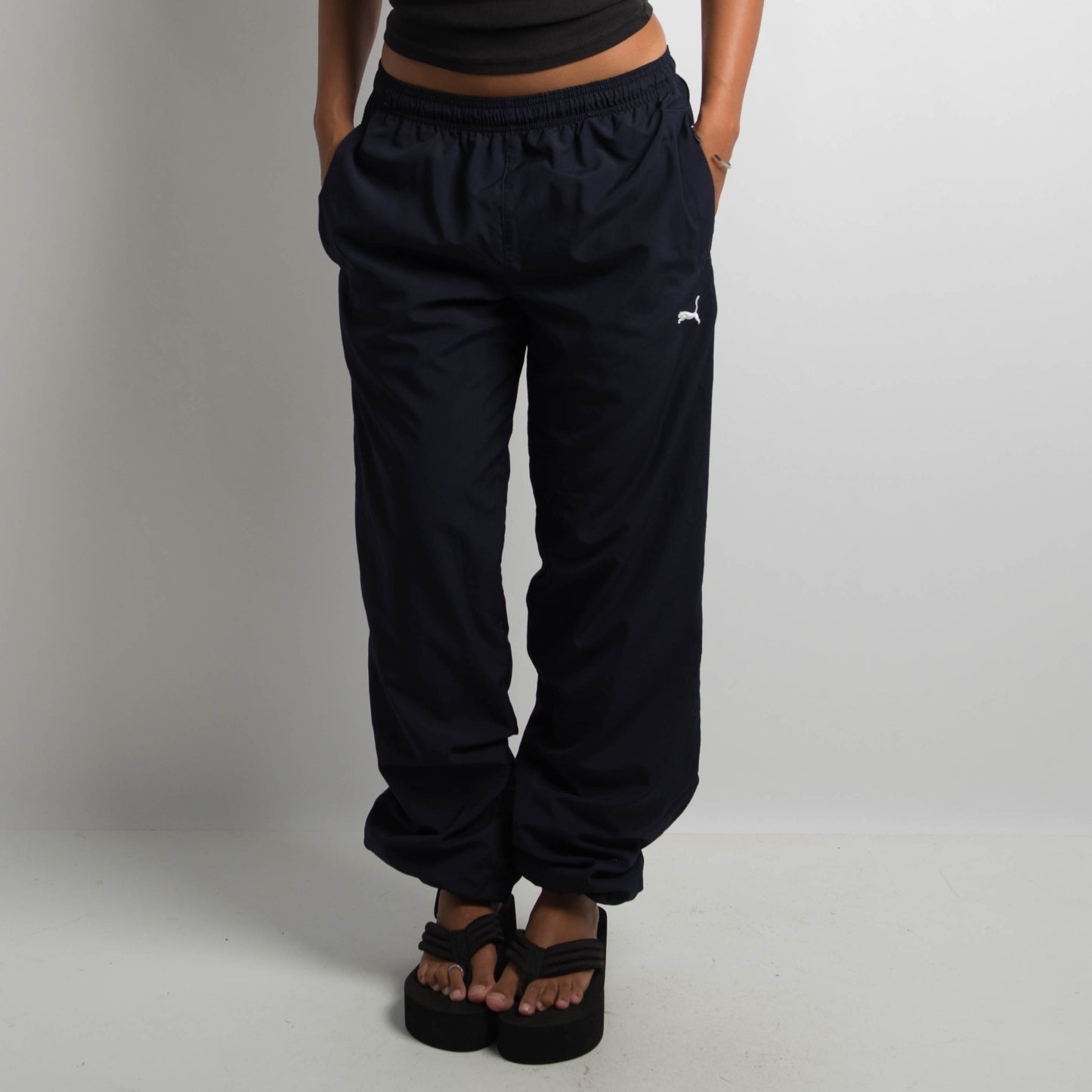 NAVY PUMA TRACKPANTS